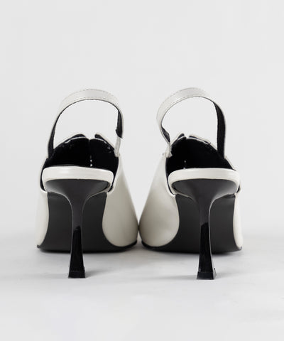 ポインテッドトゥレースアップスニーカーミュール / pointed toe lace up sneaker mules