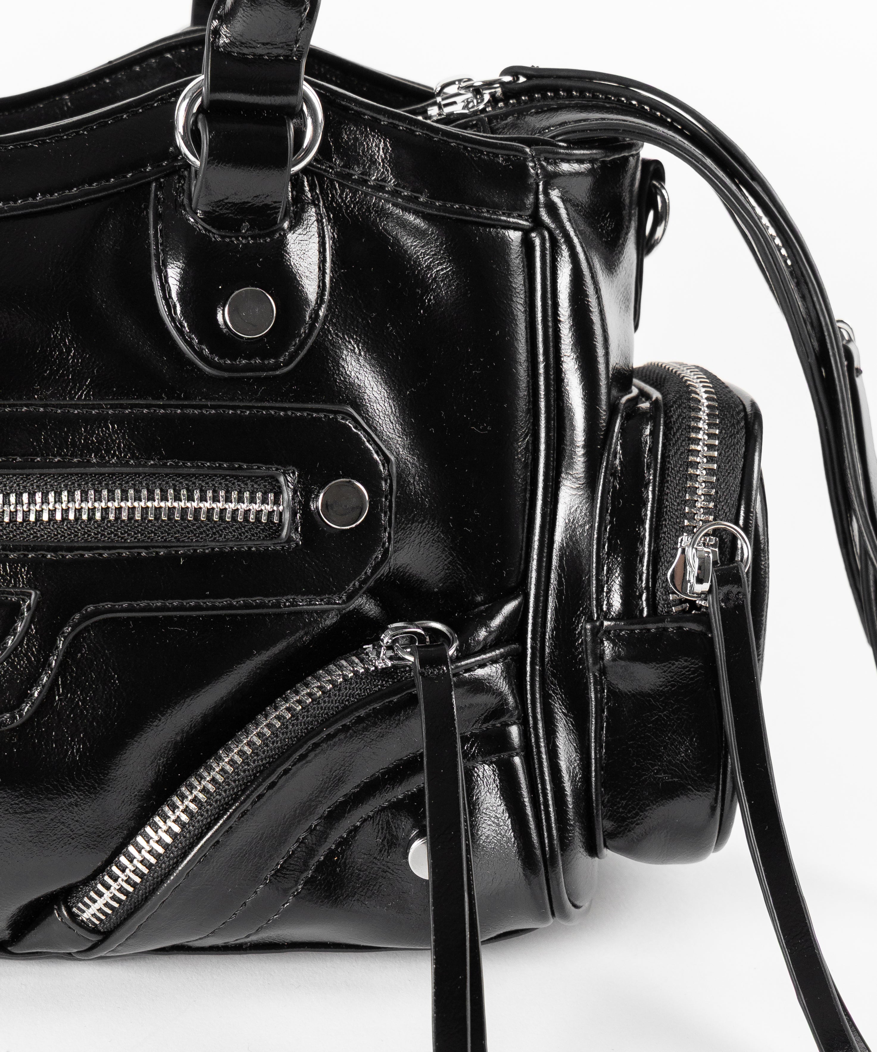 【 ショルダーストラップ付き2WAY 】ヴィンテージアウトポケットグランジボストンショルダーバッグ/ vintage out pocket grunge boston shoulder bag