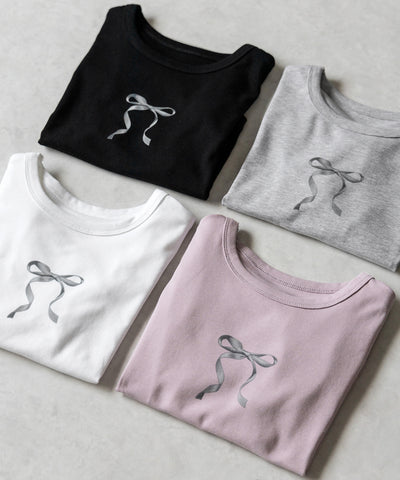ミニリボンショートちびTシャツ /mini ribbon short chibi Tee