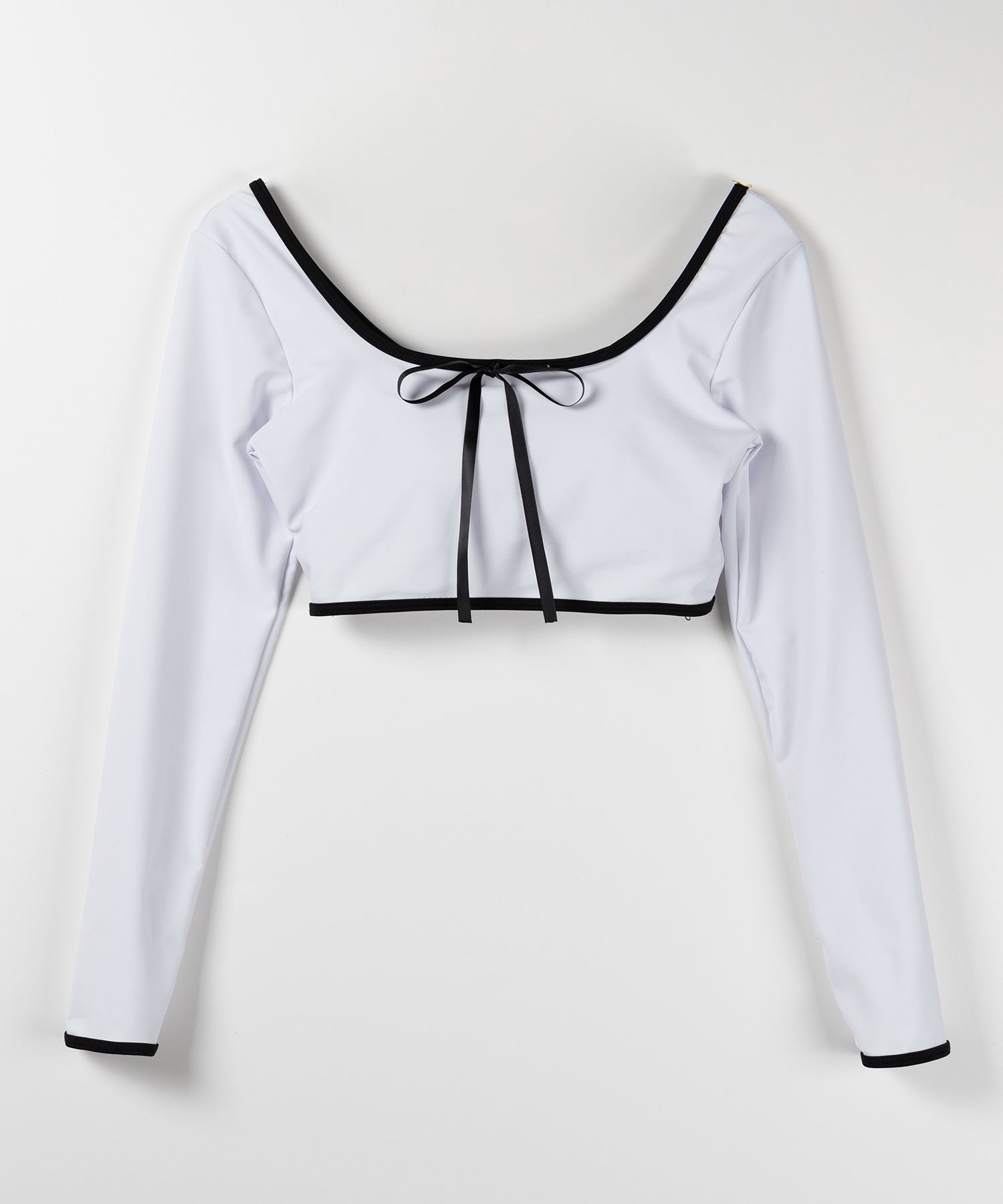【 レディース水着/2点セット 】フロントリボンモノトーンハイウエストビキニ / front ribbon monotone high waist bikini