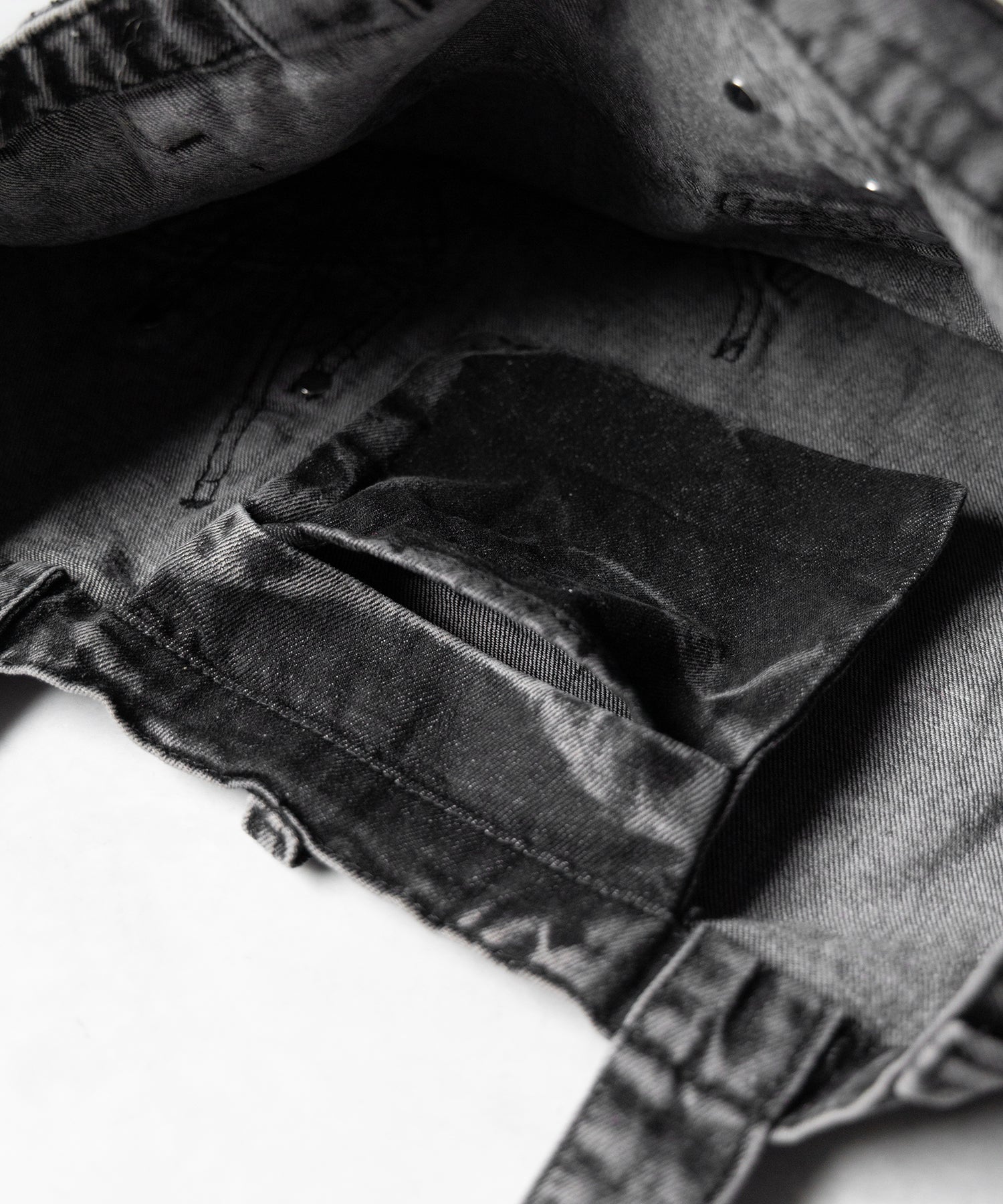 ヴィンテージドッキングウォッシュデニムバッグ / vintage docking washed denim bag