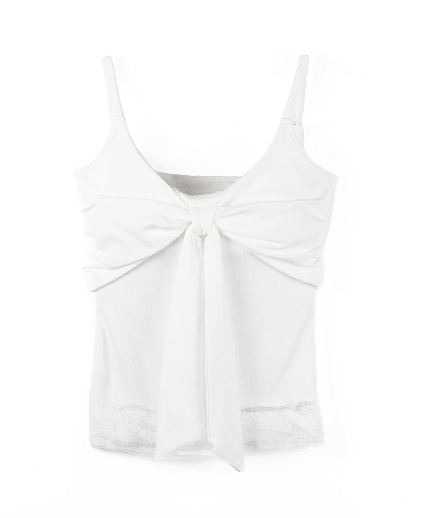 【 2点セット 】リボンカットソーキャミソール + カーディガンセット /ribbon cutsew camisole + cardigan SET