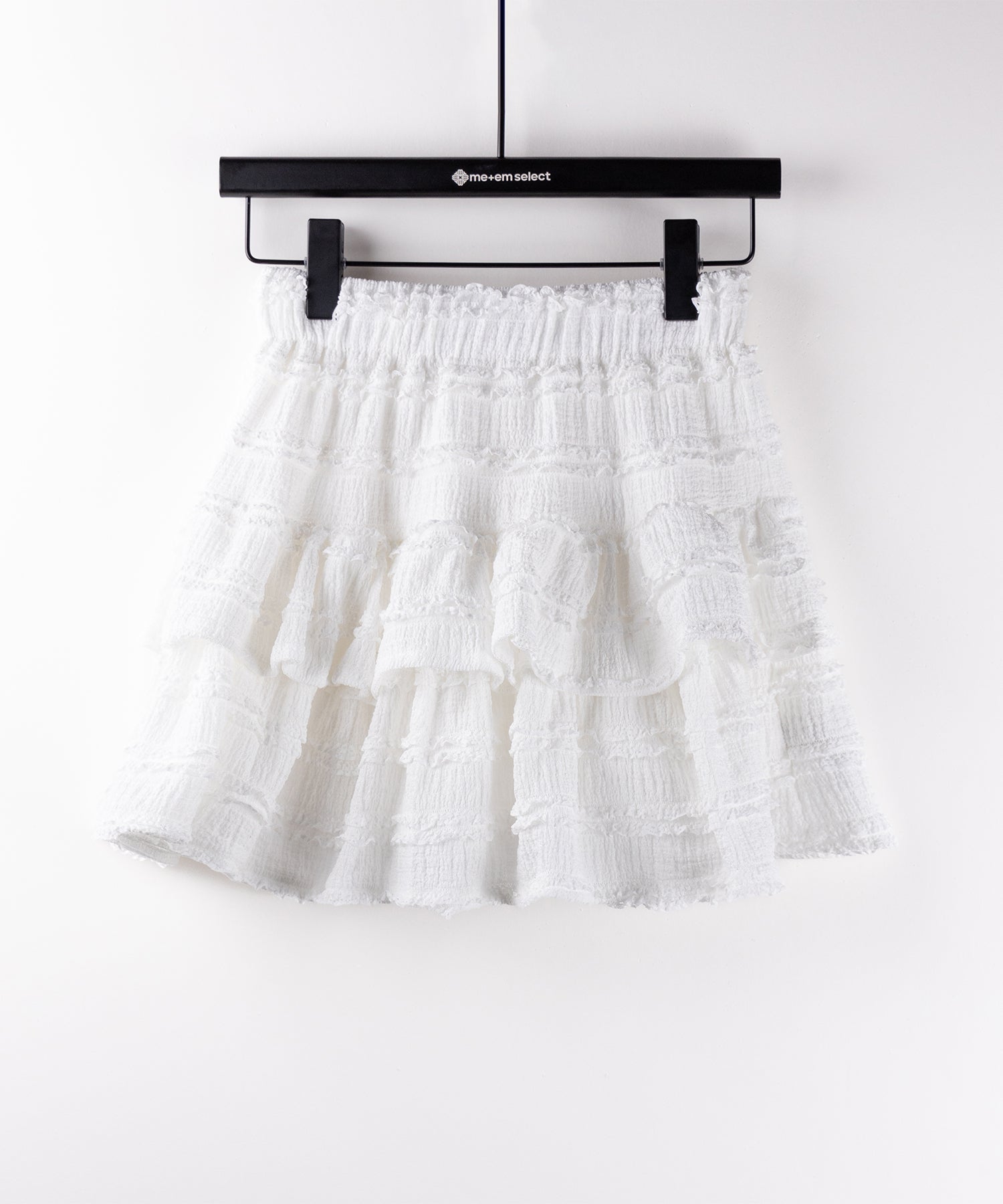 【 インパン裏地付 】ティアードフリルミニスカート / tiered frill mini skirt