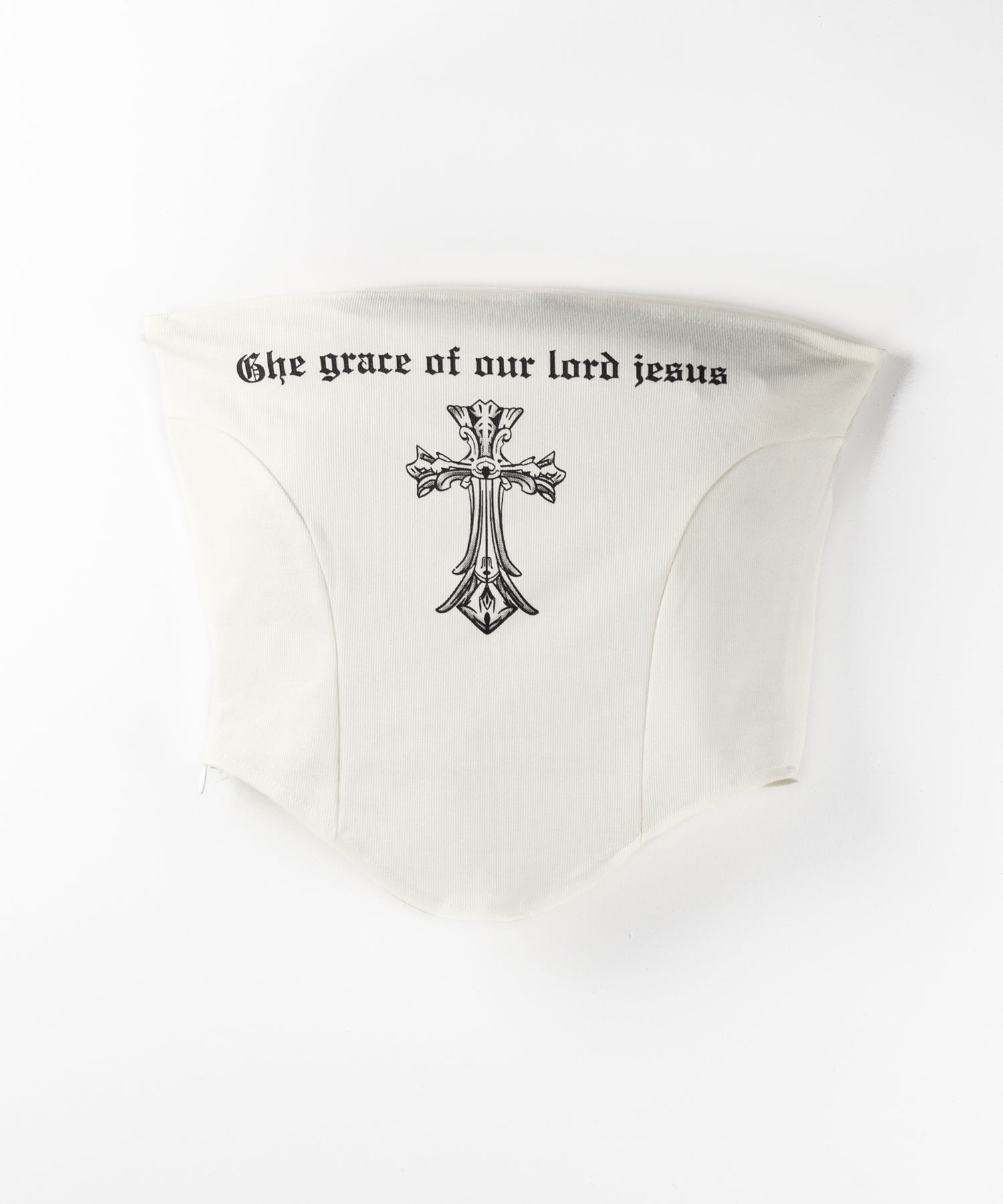 クロスグランジロゴベアトップス / cross grunge logo bare tops