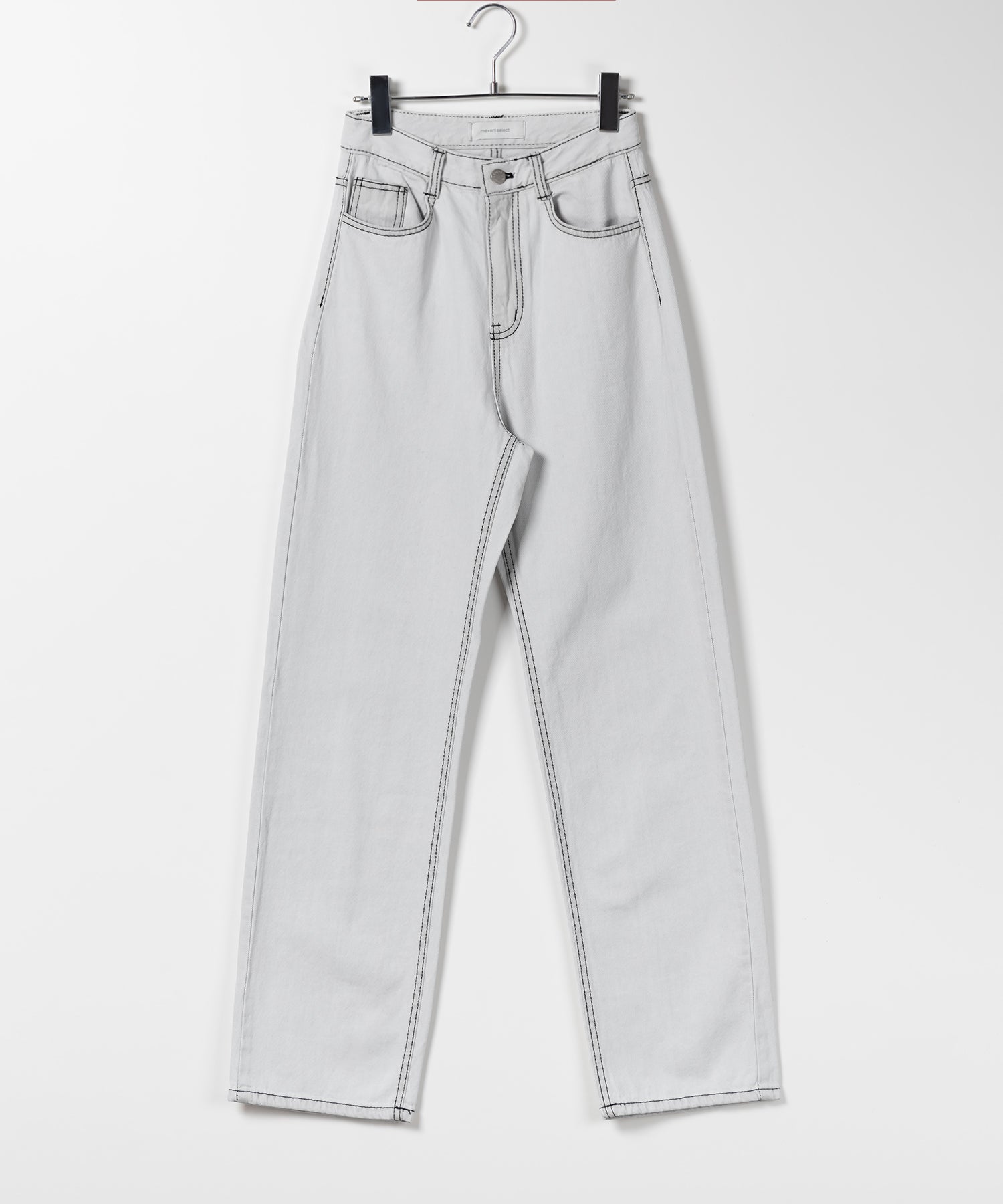 【 2color / 3size 】ハイウエストウォッシングロングデニムパンツ