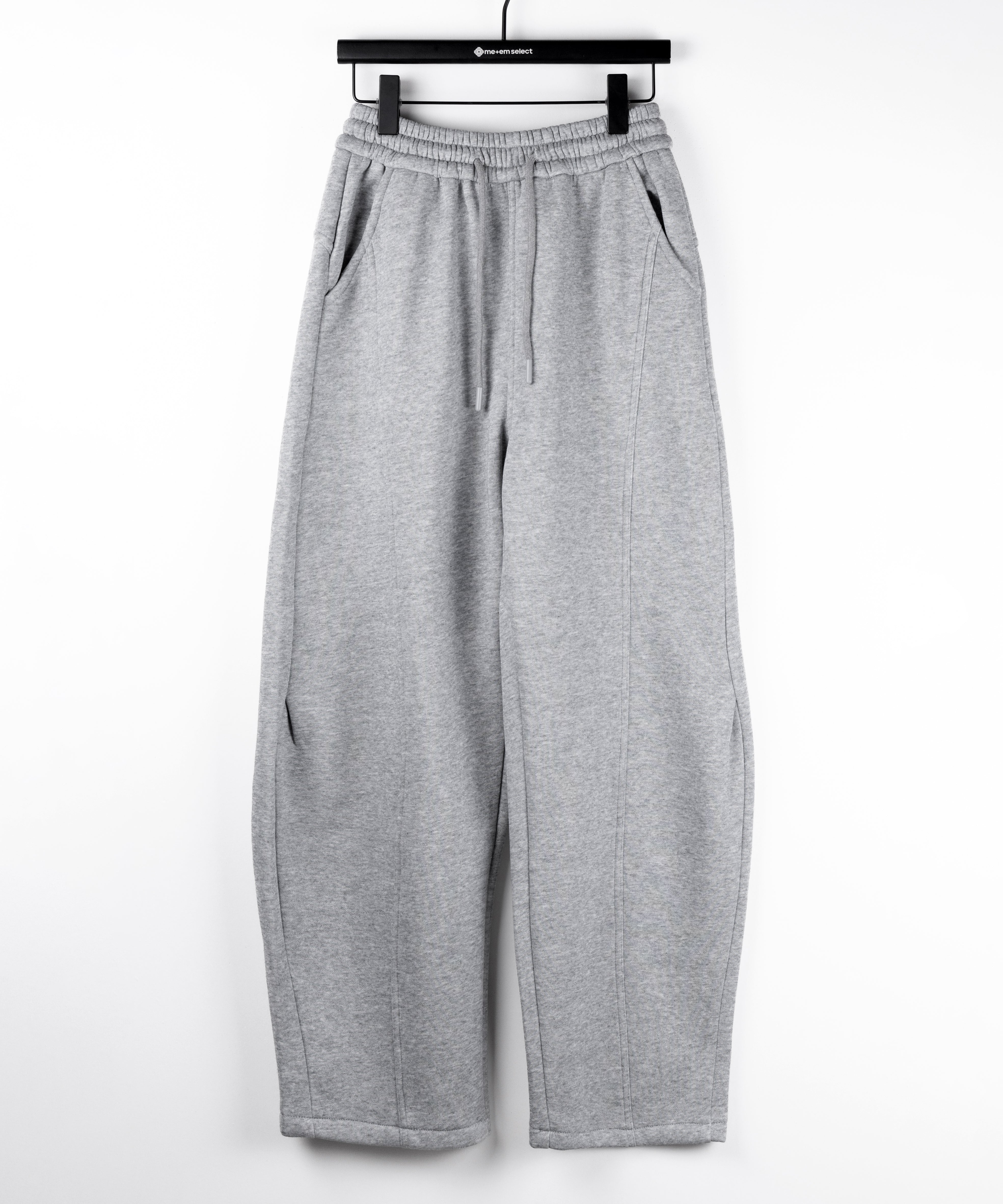 【 裏起毛 】カーブラインサイドタックワイドスウェットパンツ