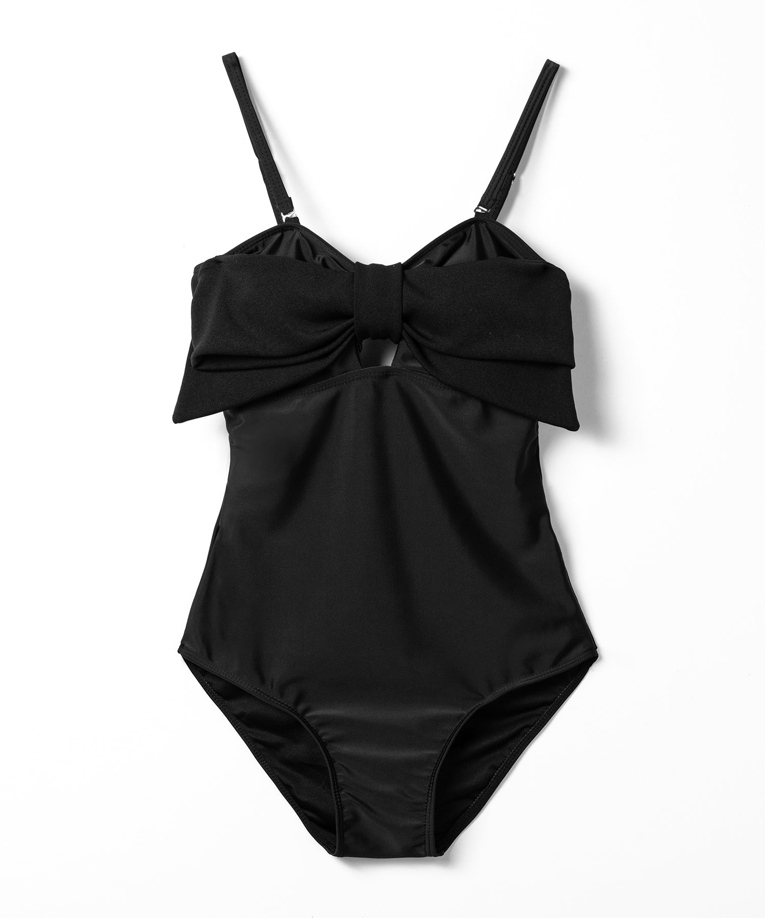 【 レディース水着 】フロントリボンカットアウトワンピース水着 / front ribbon cutout onepiece swimwear