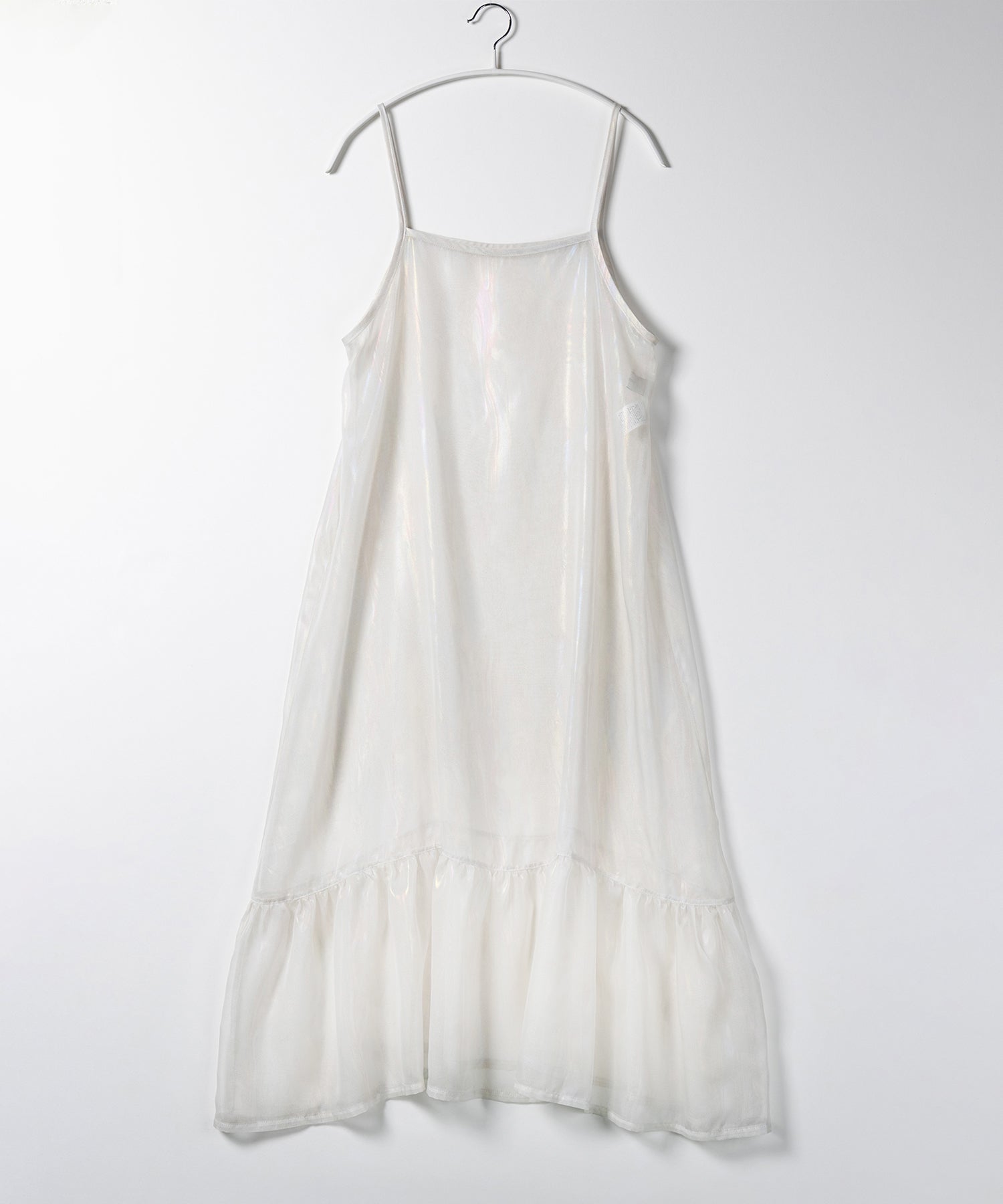 オーロラグロスオーガンジーギャザーフレアキャミワンピース / Aurora gloss organdygather flare cami onepiece