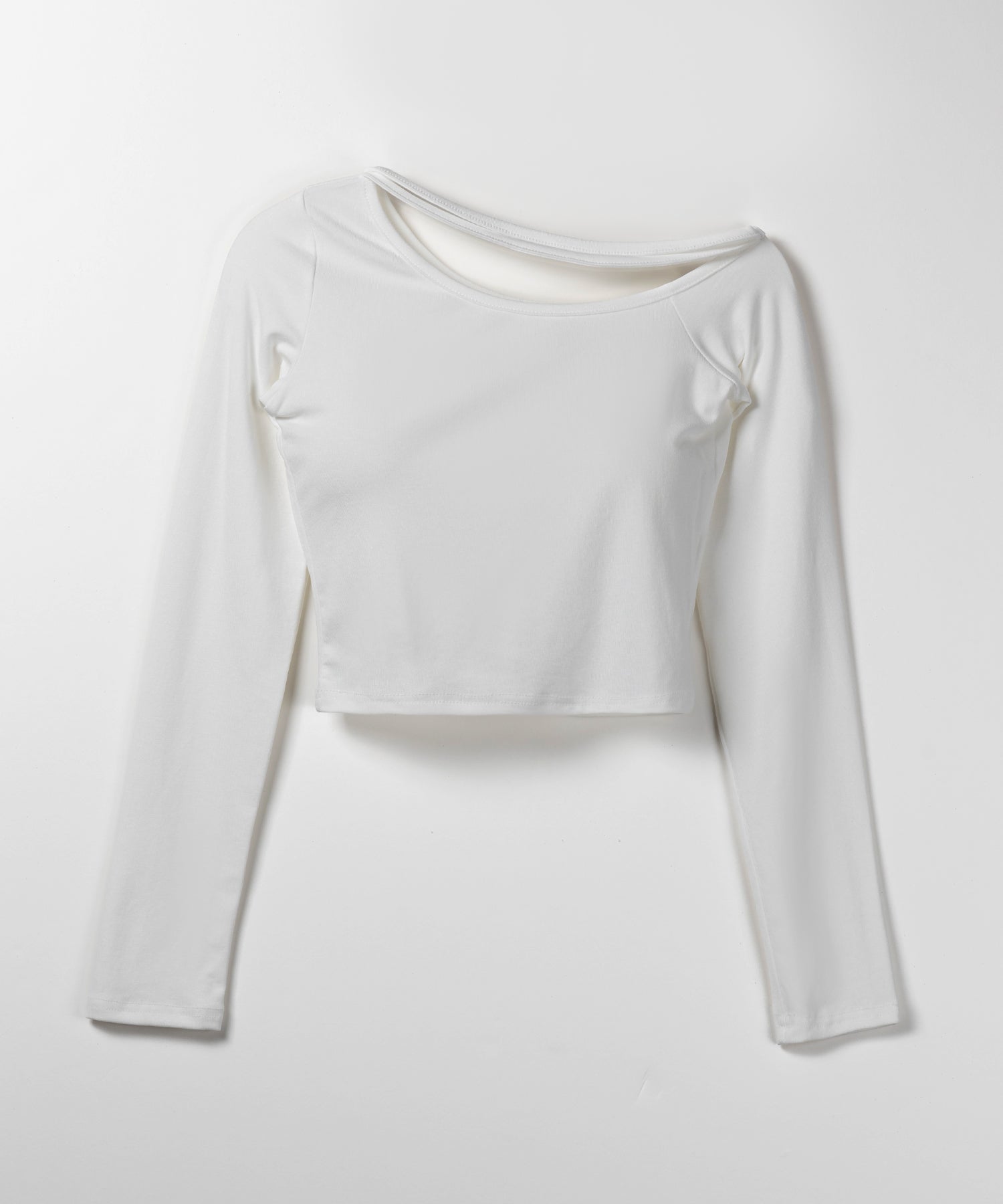 【 3color 】ストラップワンショルダーショートカットソートップス / strap one shoulder short cutsew tops