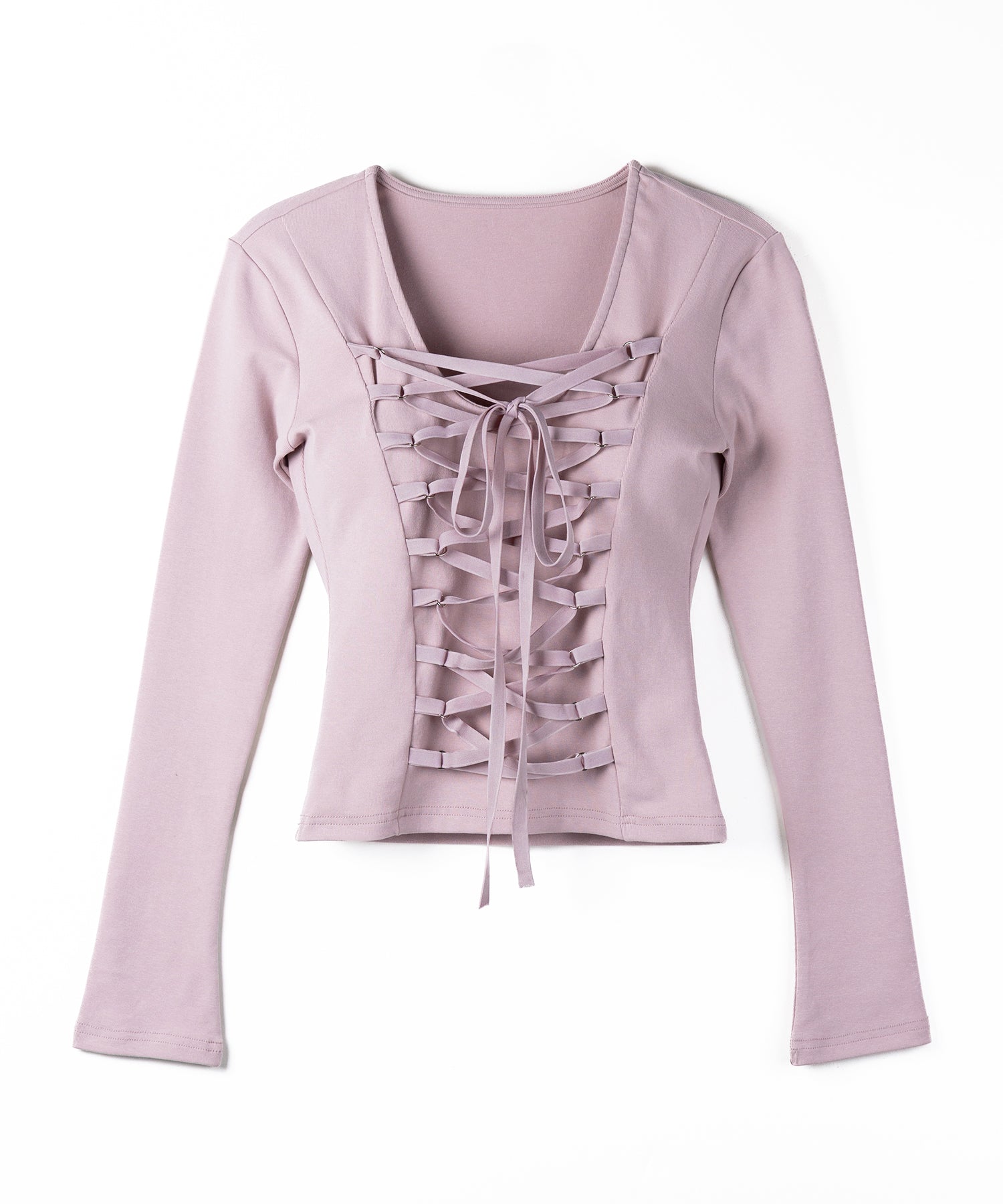 【 新色ピンク追加! /3WAY 】レースアップコルセットリボンチョーカートップス / lace up corset ribbon choker tops