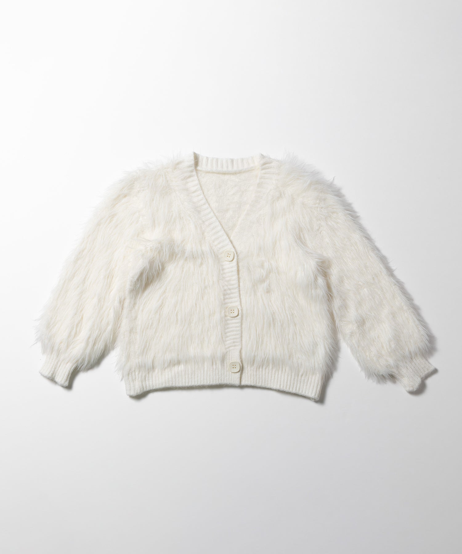 ファームードシャギーニットカーディガン