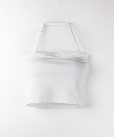 【 2点セット 】フロントリボンショートカーディガン+ ホルターキャミソール SET / front ribbon short cardigan + halter camisole SET