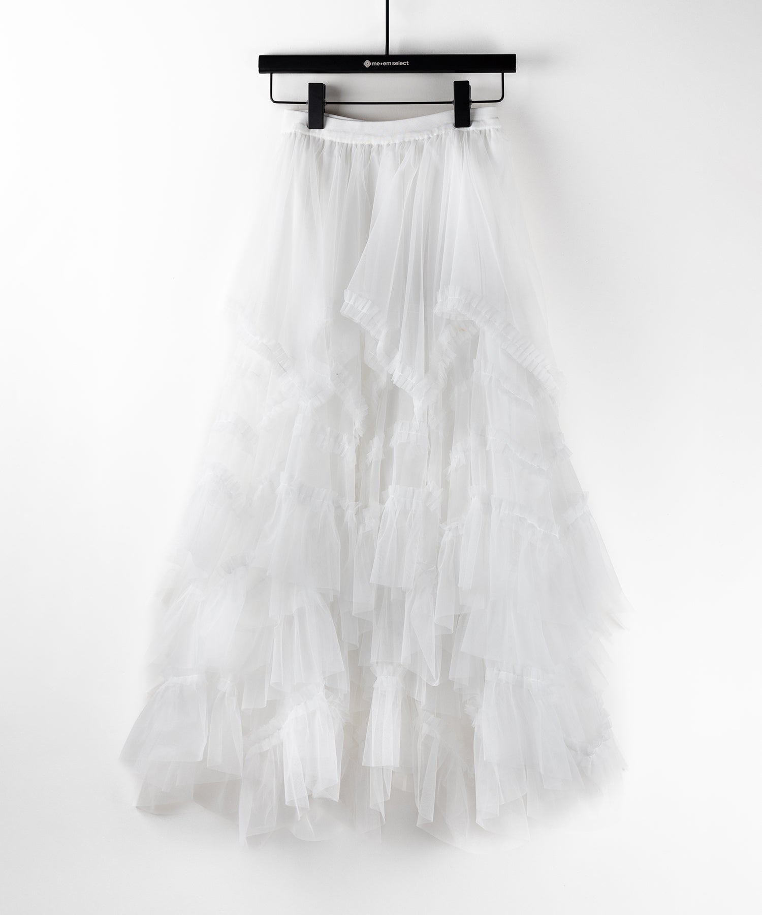 レイヤードボリュームフリルチュールスカート / layered volume frill tulle skirt
