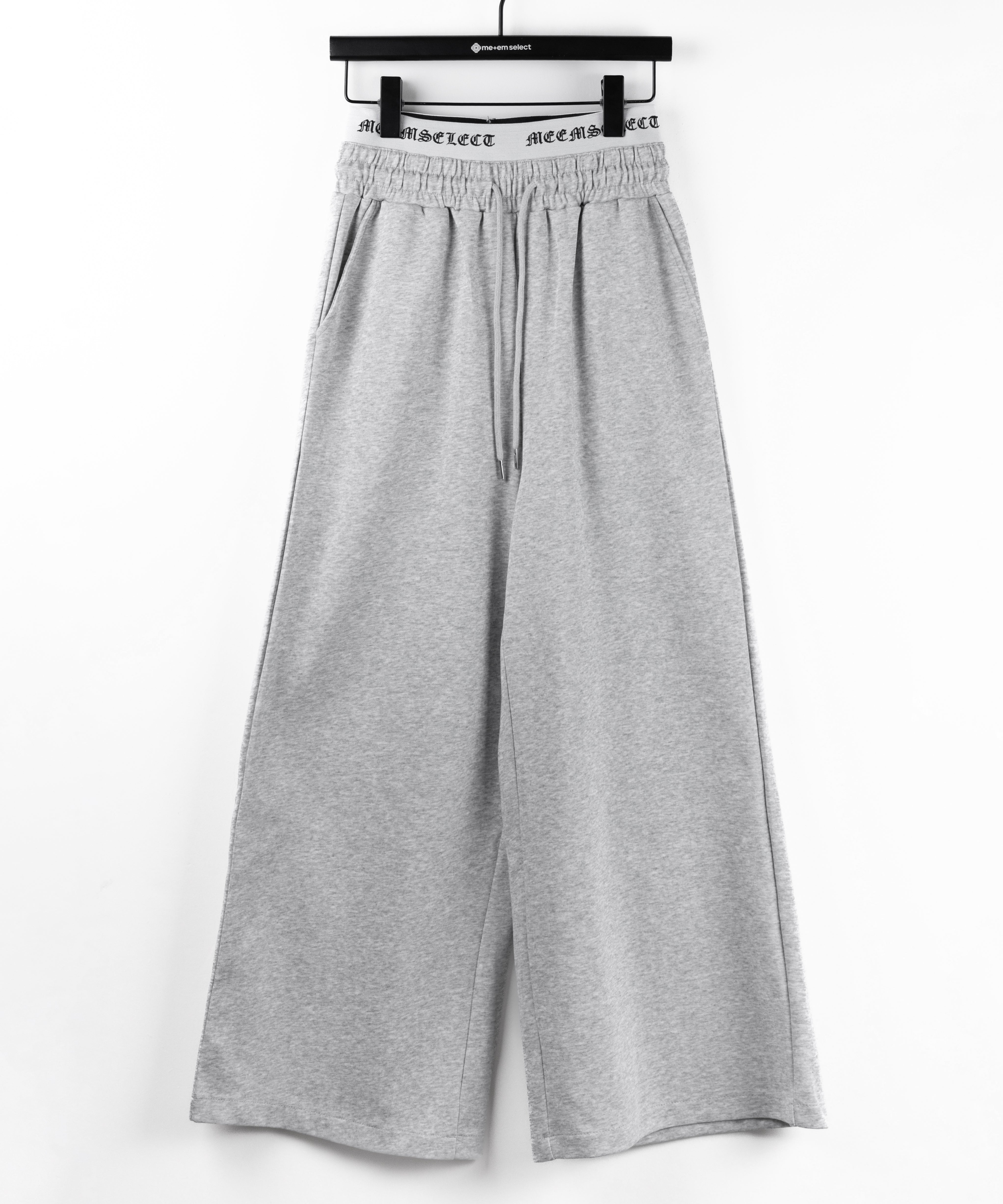 ウエストグランジロゴスウェットワイドパンツ / waist grunge logo sweat wide pants