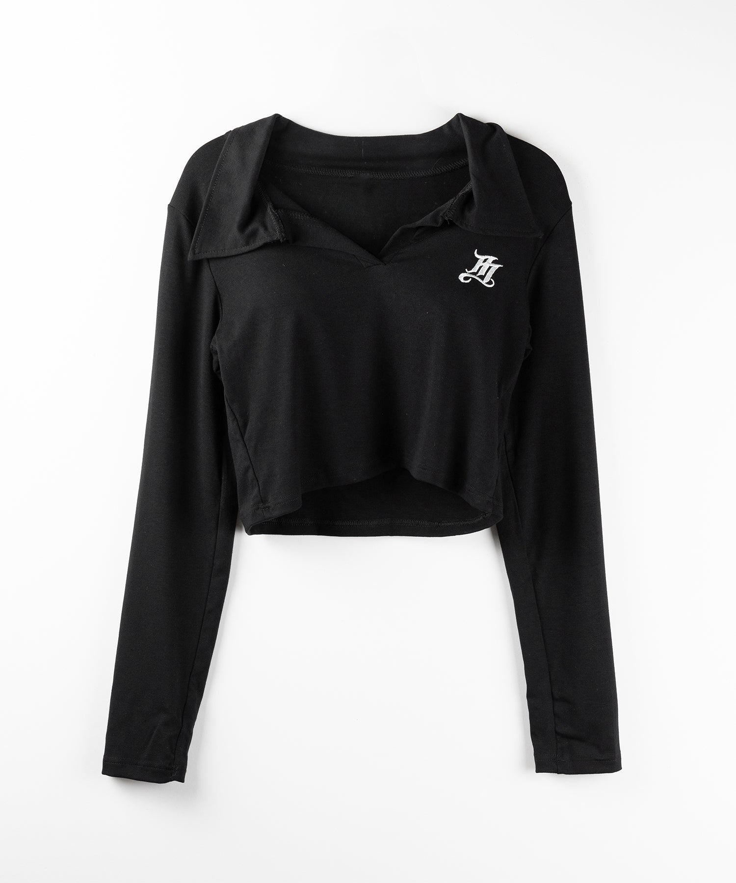 M LOGO スキッパーショートTシャツ / M LOGO skipper neck short T-shirt