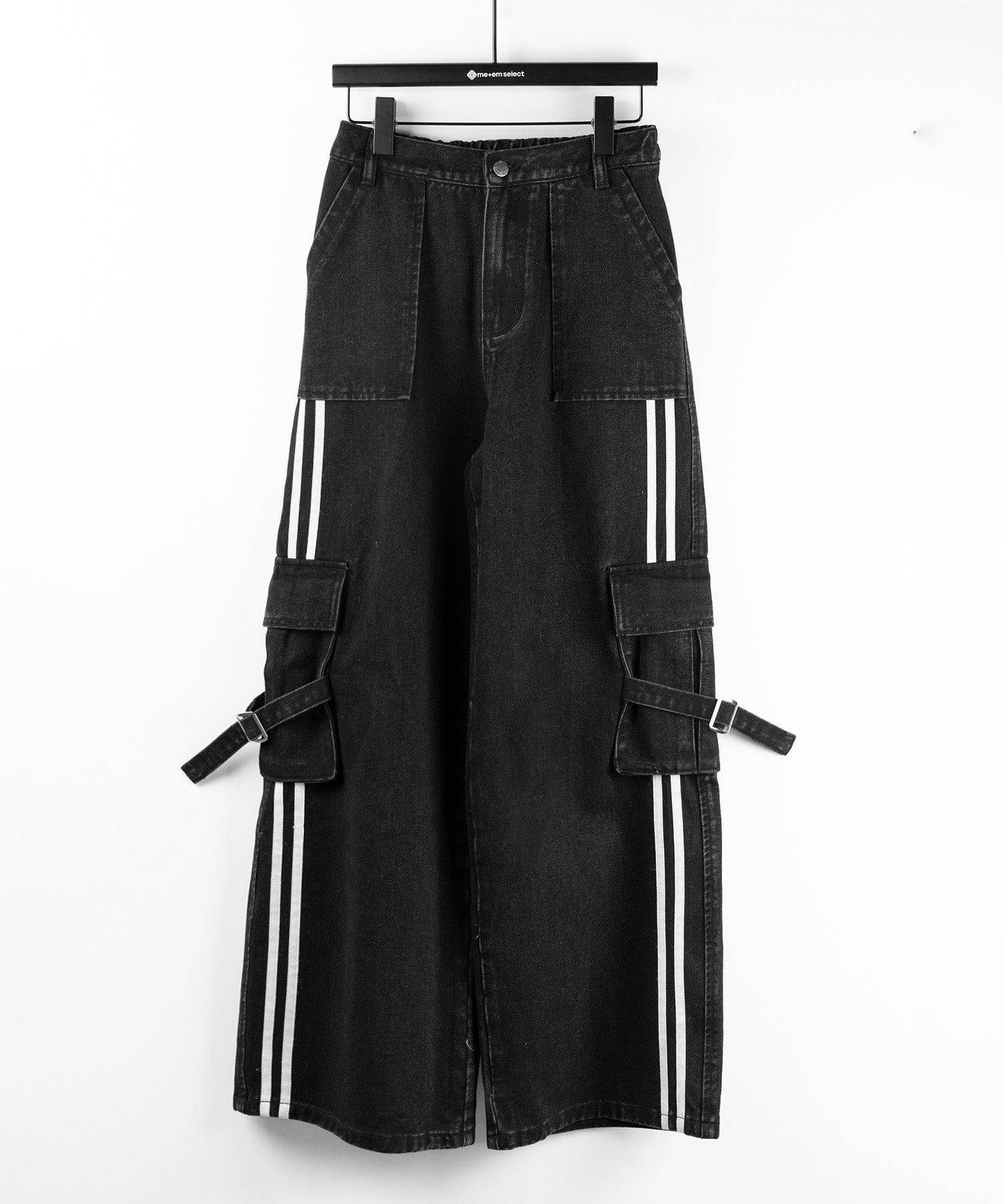 サイドラインストレートカーゴデニムパンツ / sideline straight cargo denim pants