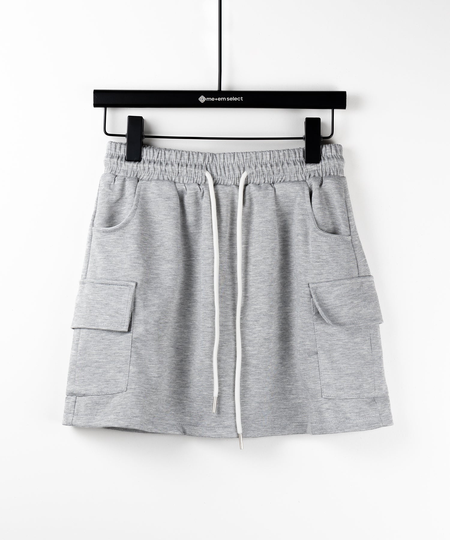 【 インナーパンツ裏地付 】ハイウエストスウェットミニスカート / high waist sweat mini skirt