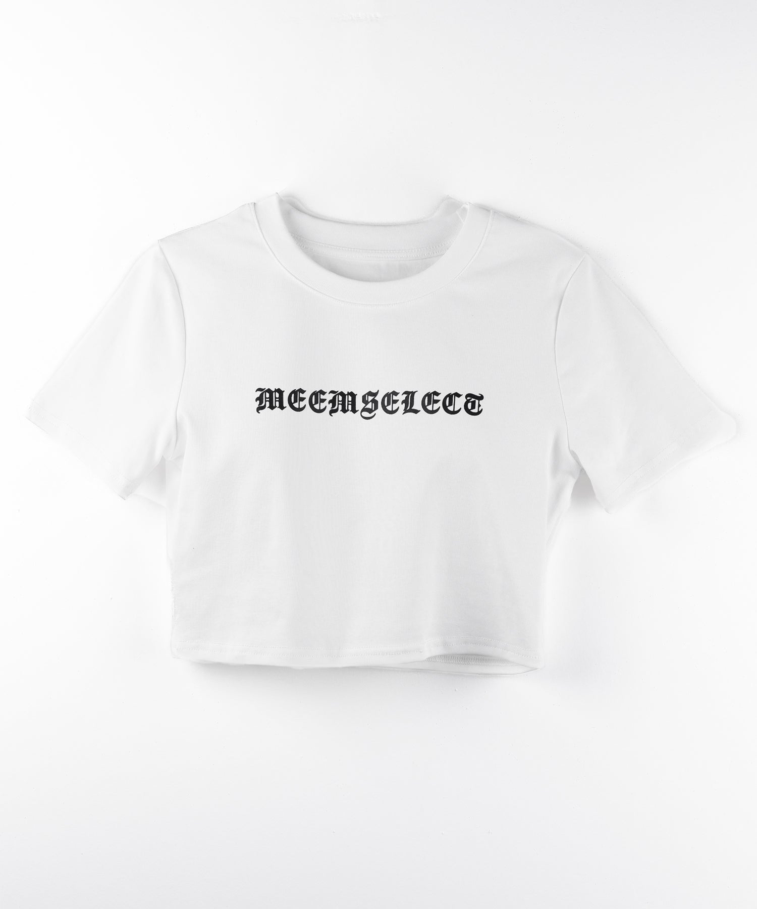 【 2color 】グランジロゴショートちびTシャツ / grunge logo short chibi T-shirt