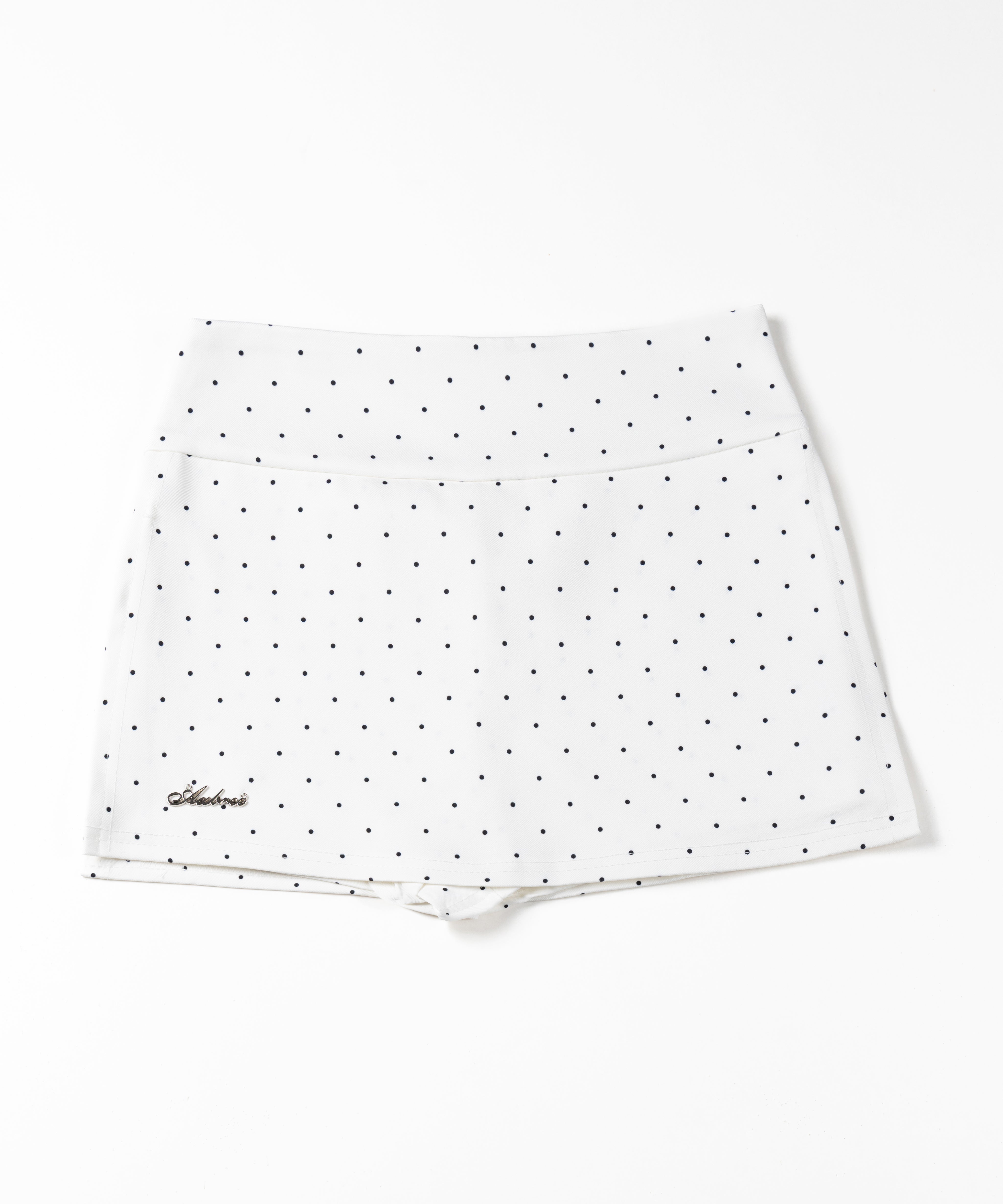 【 インパン裏地付 】ドットロゴレイヤードミニスカパン / dot logo layered mini skirt pants