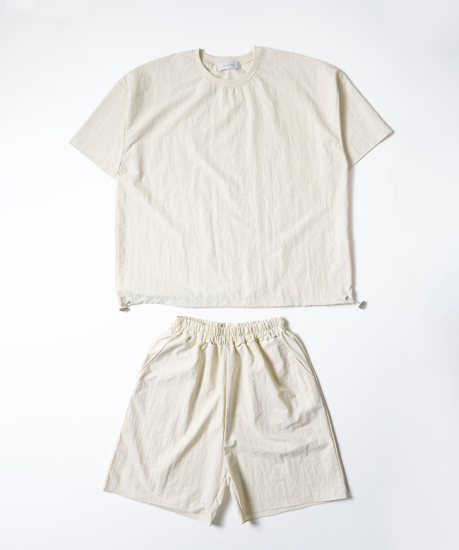 【 上下セットアップ/5色展開 】ワッシャーナイロンプルオーバー&ショートパンツ SET