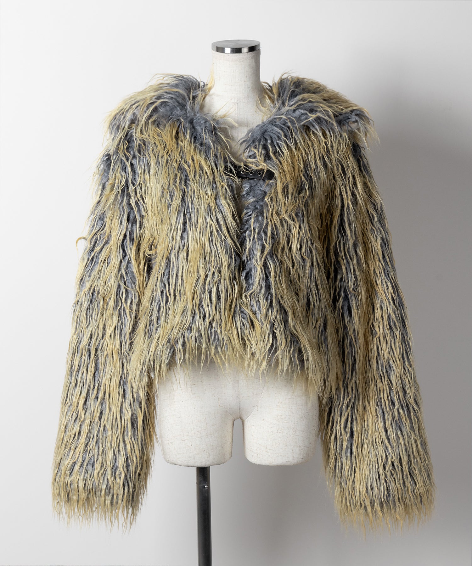 【 2color 】グラデーションシャギーファーモンスターボリュームコート/ gradation shaggy fur monster volume coat