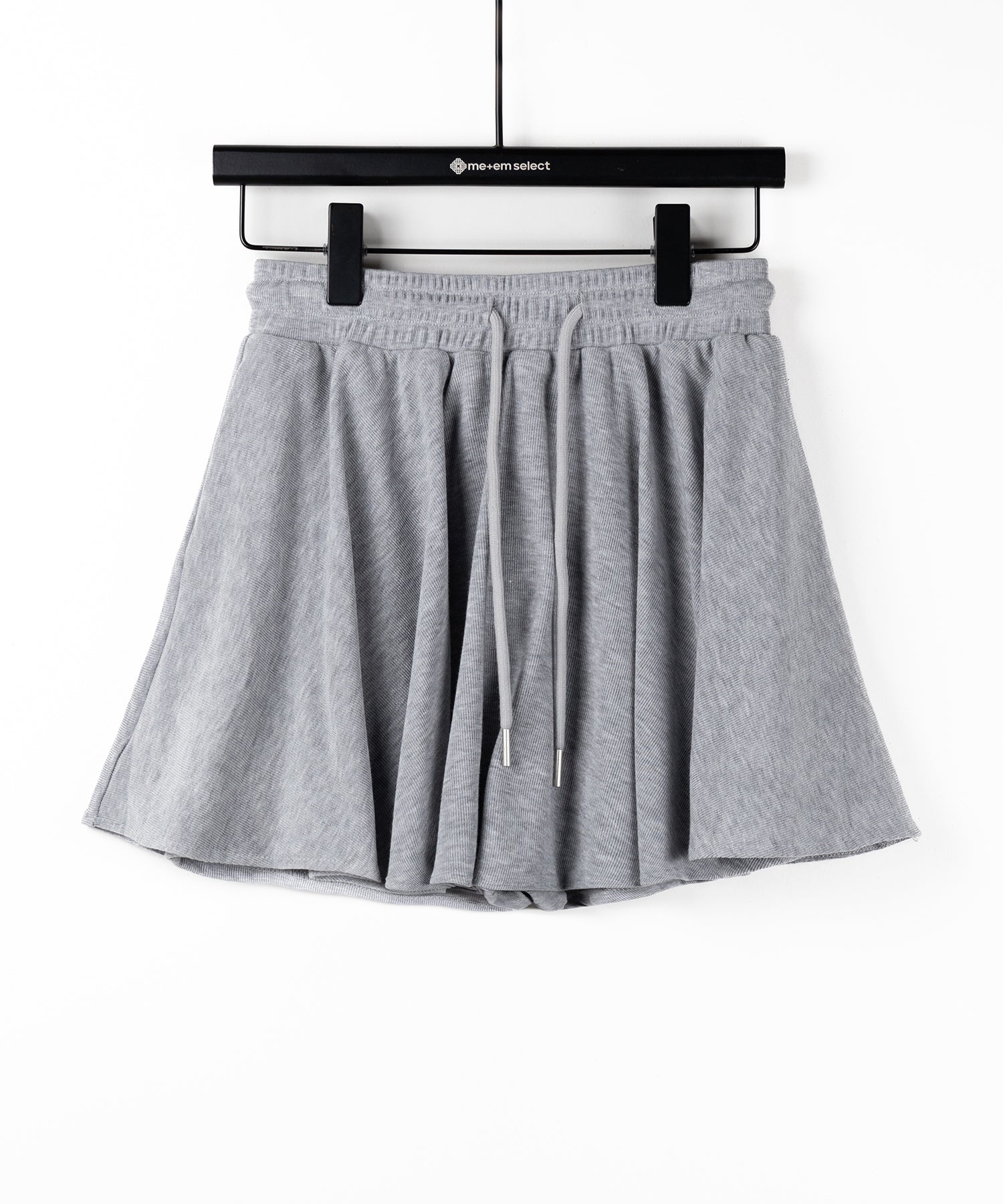 【インナーパンツ裏地付 】ハイウエストカットフレアミニスカート / High waist cut flare mini skirt