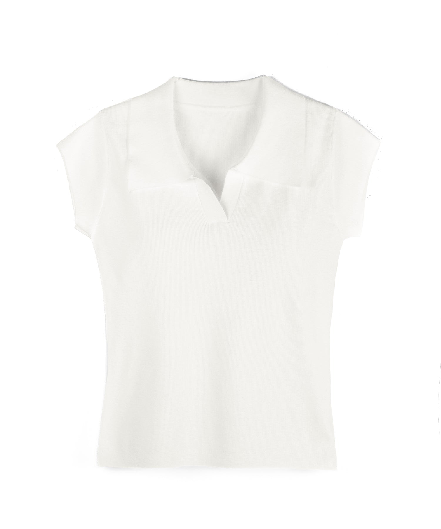 スキッパー半袖ニットトップス /skipper short sleeve knit tops