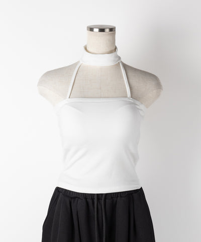【 カップ付 】ダブルラインストラップチョーカーキャミソール / double line strap choker camisole