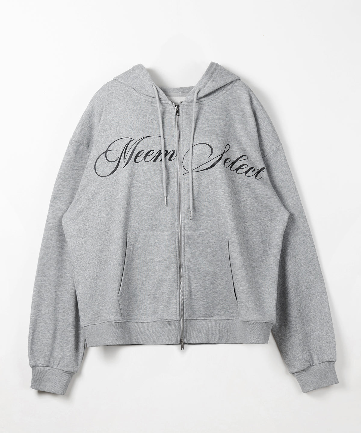【 セットアップ可能 】レタリングロゴプリントダブルジップビッグパーカー / lettering logo print double zip BIG hoodie