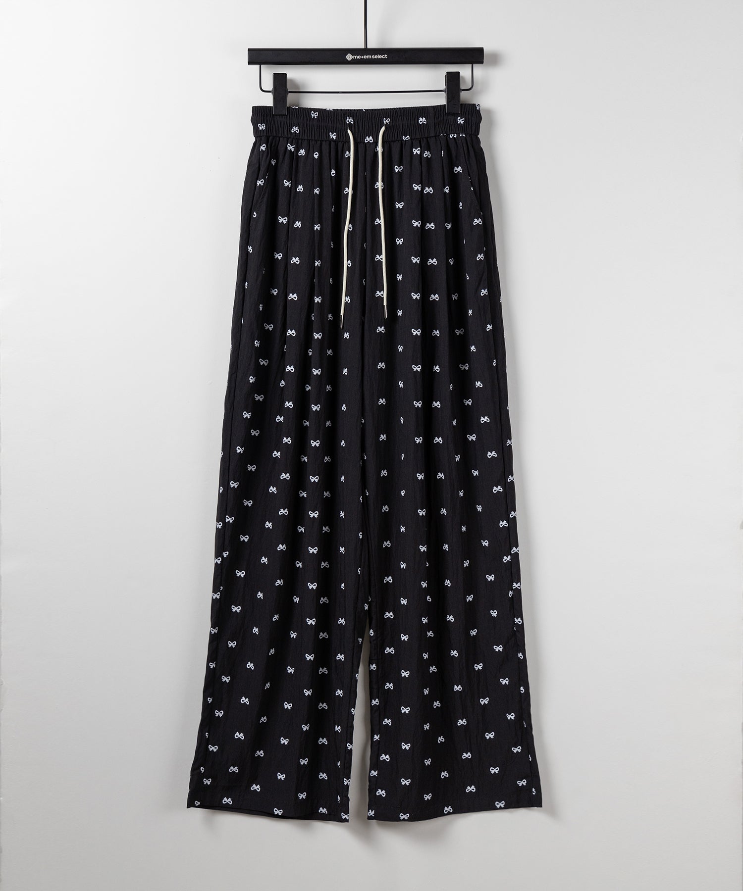 【 2color 】リボンプリントワイドイージーパンツ / ribbon print wide easy pants