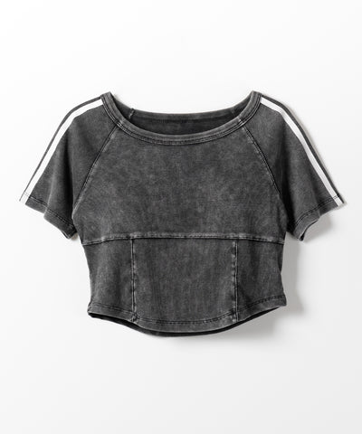 サイドラインヴィンテージショートリブTシャツ / sideline vintage short lib T-shirt