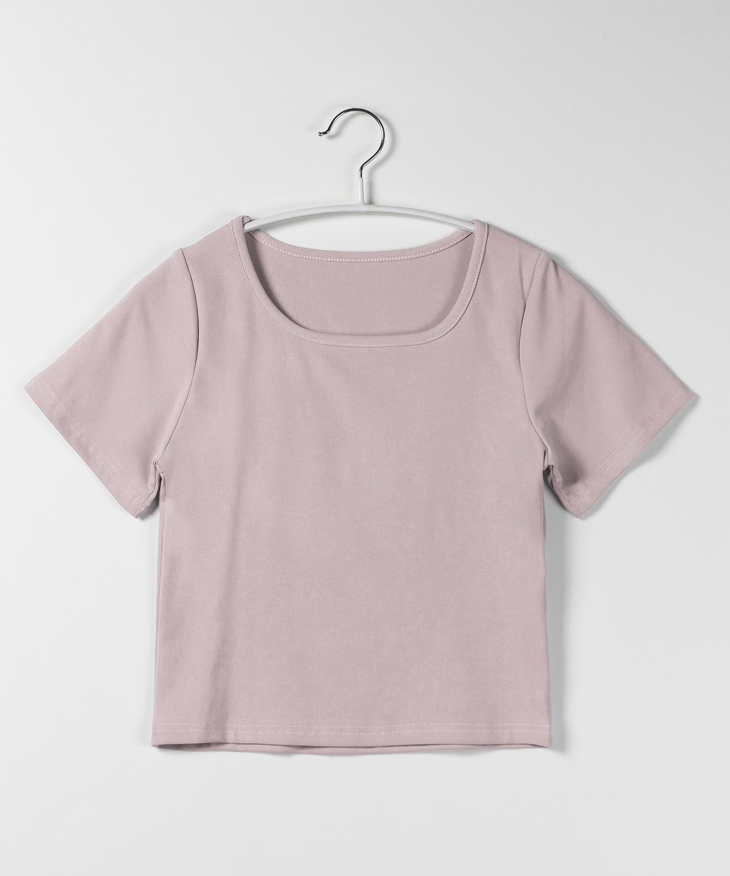 【 6color 】スクエアネッククロップドちびTシャツ