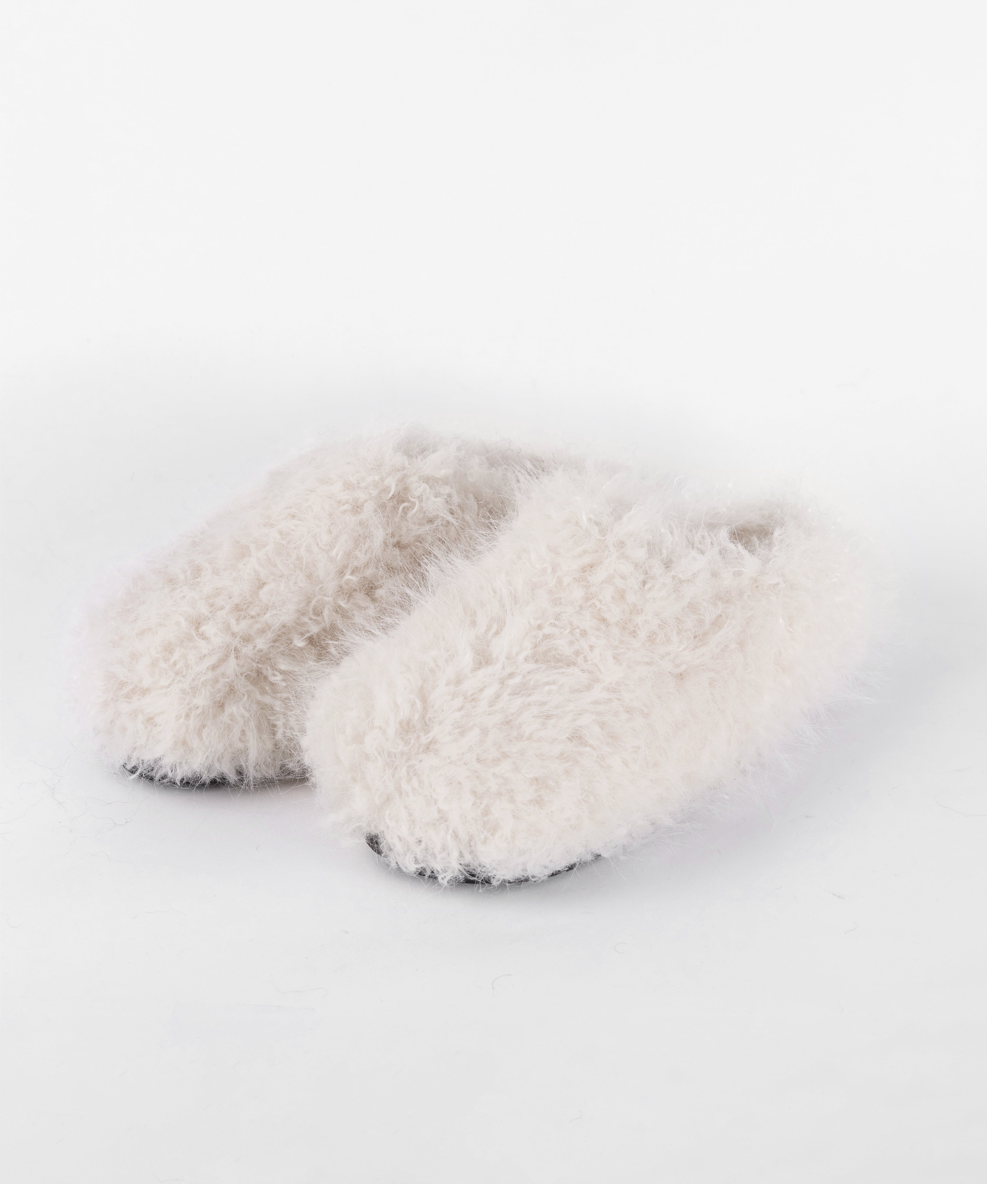 クリンクルフェイクファールームシューズ / crinkle fake fur room shoes