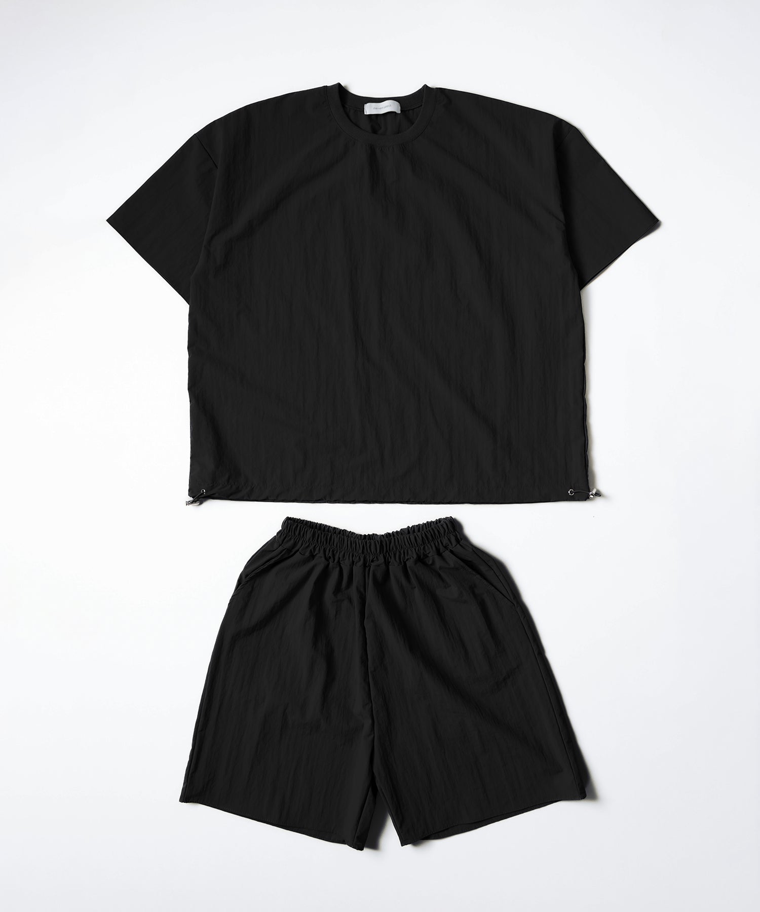 【 上下セットアップ/5色展開 】ワッシャーナイロンプルオーバー&ショートパンツ SET