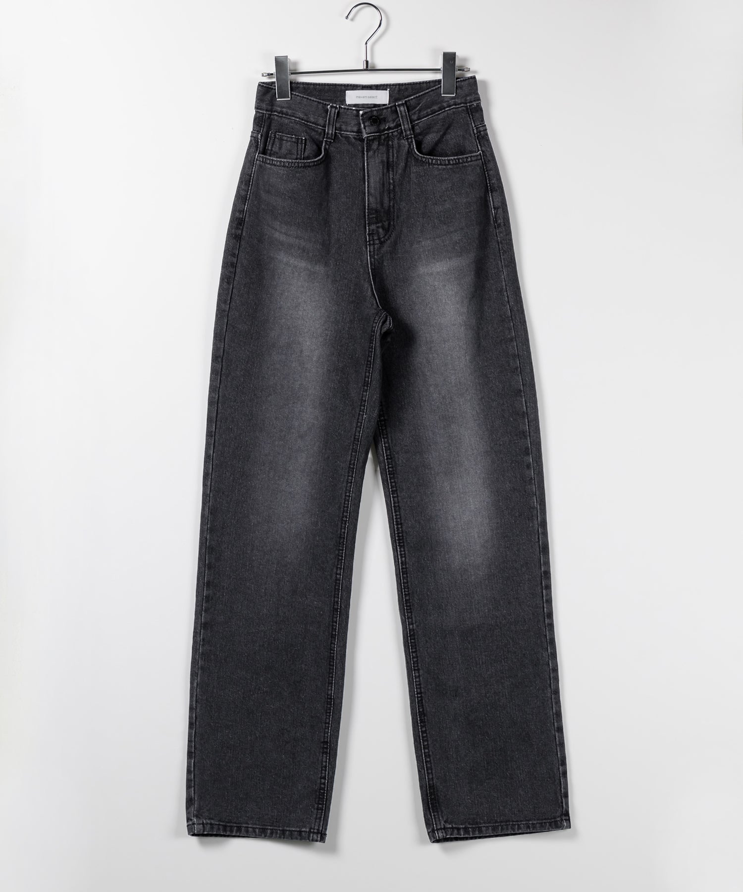 【 2color / 3size 】ハイウエストウォッシングロングデニムパンツ