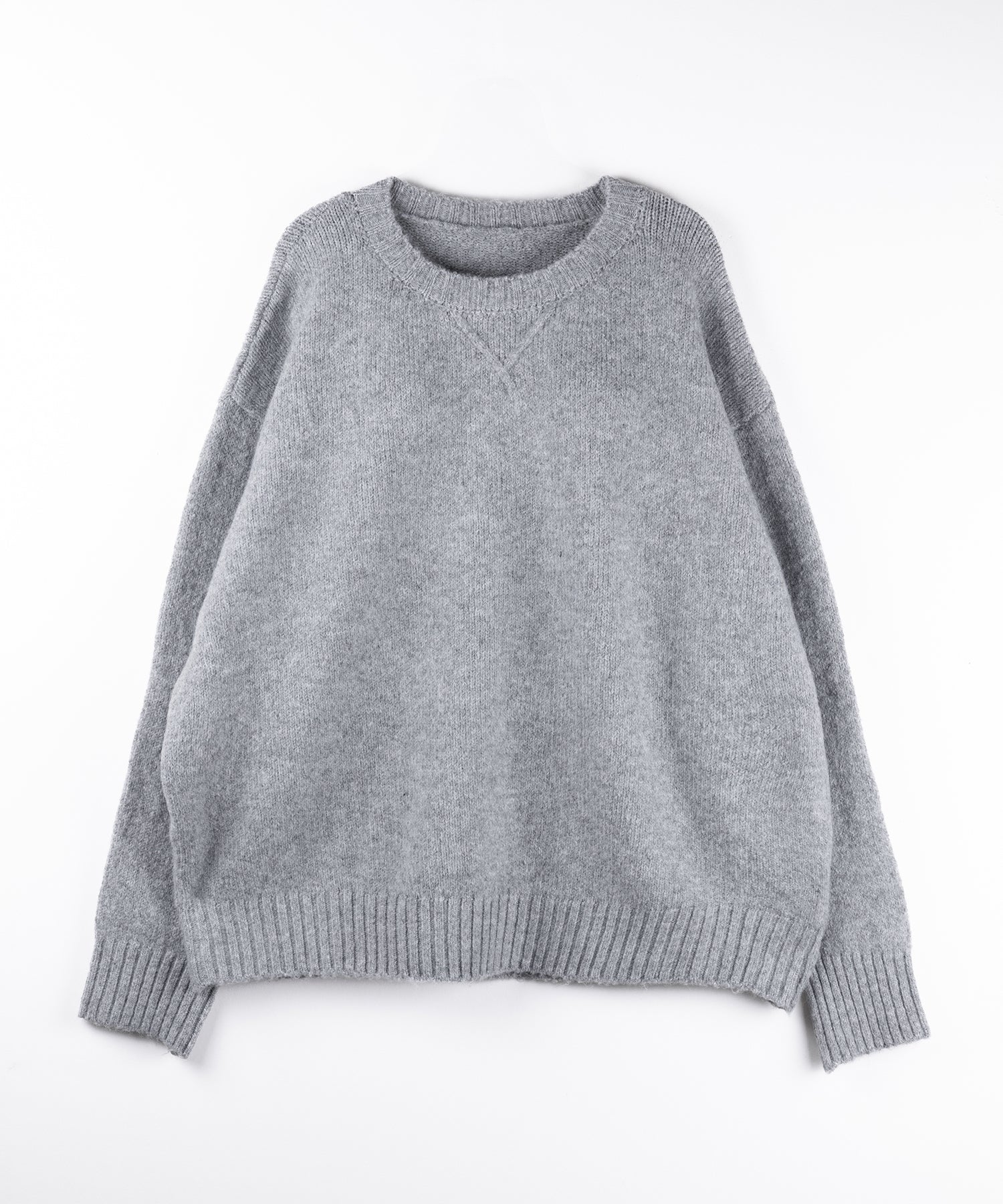 【 ニットセットアップ 】フラッフィーオーバーサイズニット + ニットショートパンツ SET / fluffy over size knit + knit short pants SET