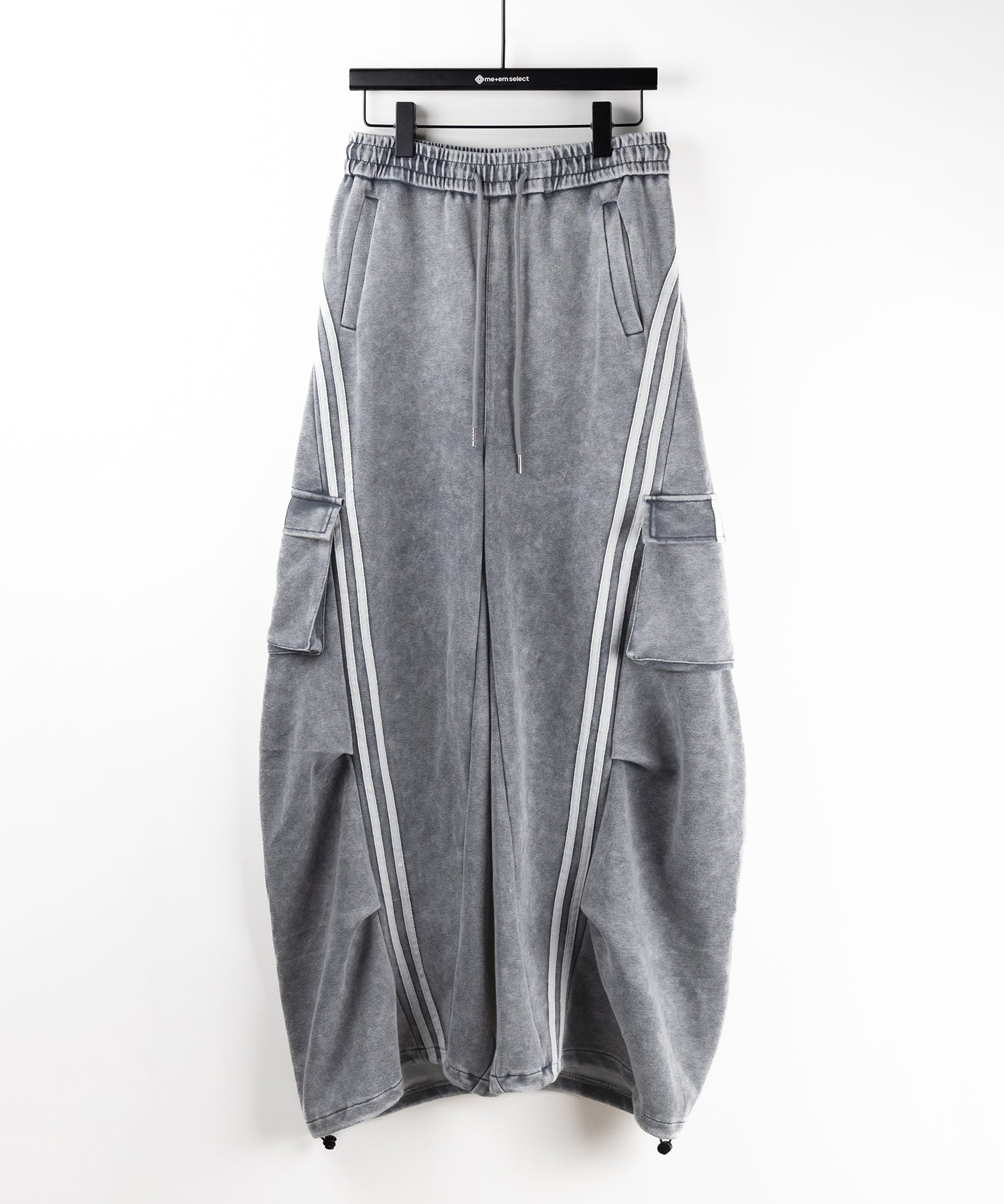【 裾絞り可能2WAY 】ピグメントヴィンテージサイドラインタックワイドスウェットパンツ / pigment vintage sideline tuck wide sweatpants