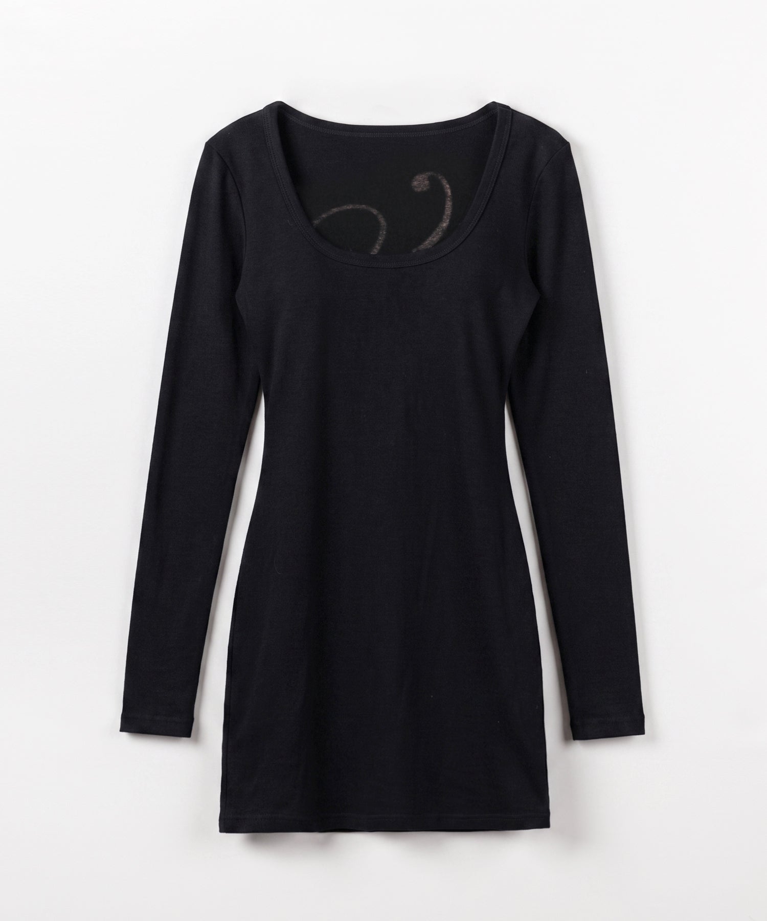 レタリングバックロゴスクエアタイトミニワンピース / lettering back logo square tight mini onepiece