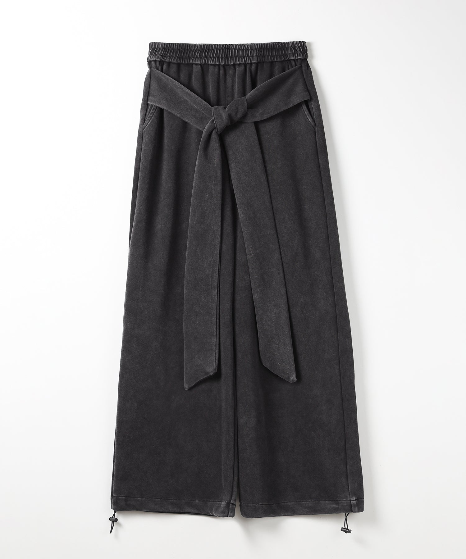 フェイクレイヤードピグメントスウェットワイドパンツ / fake layered pigment sweat wide pants