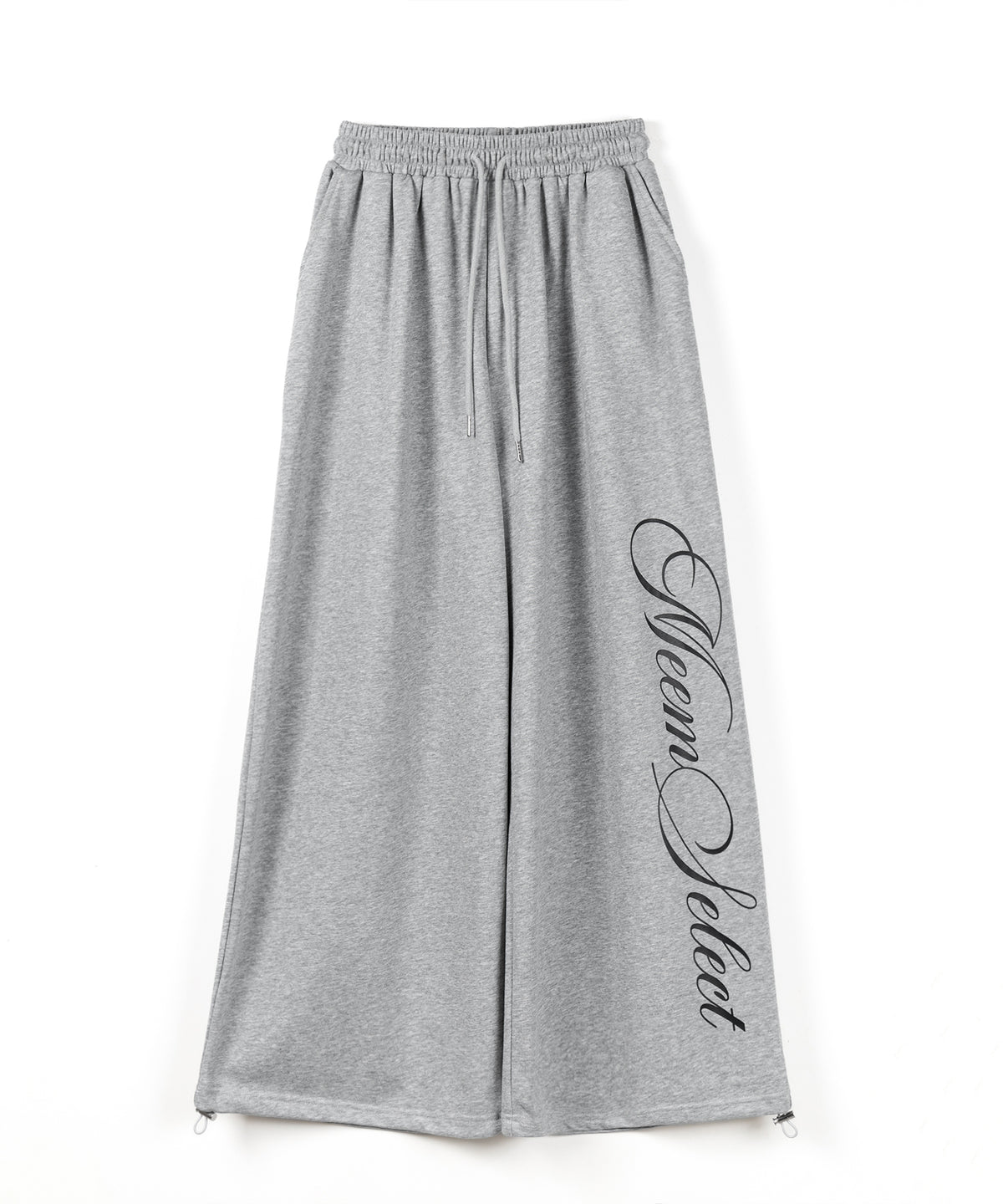 【 セットアップ可能 】レタリングロゴプリントワイドスウェットパンツ / lettering logo print wide sweat pants