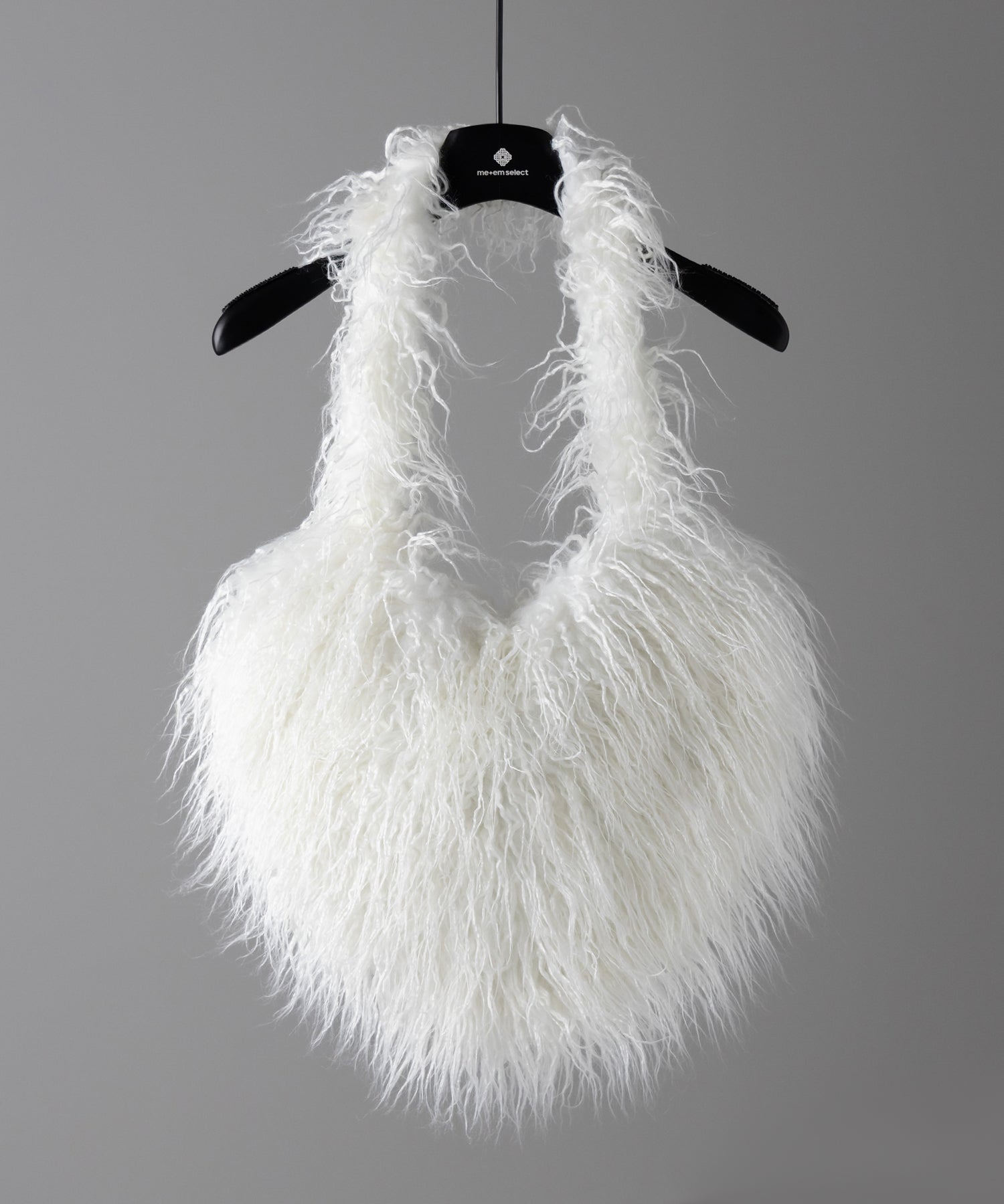 【 4color 】シャギーファーハートショルダーバッグ / shaggy fur heart shoulder bag