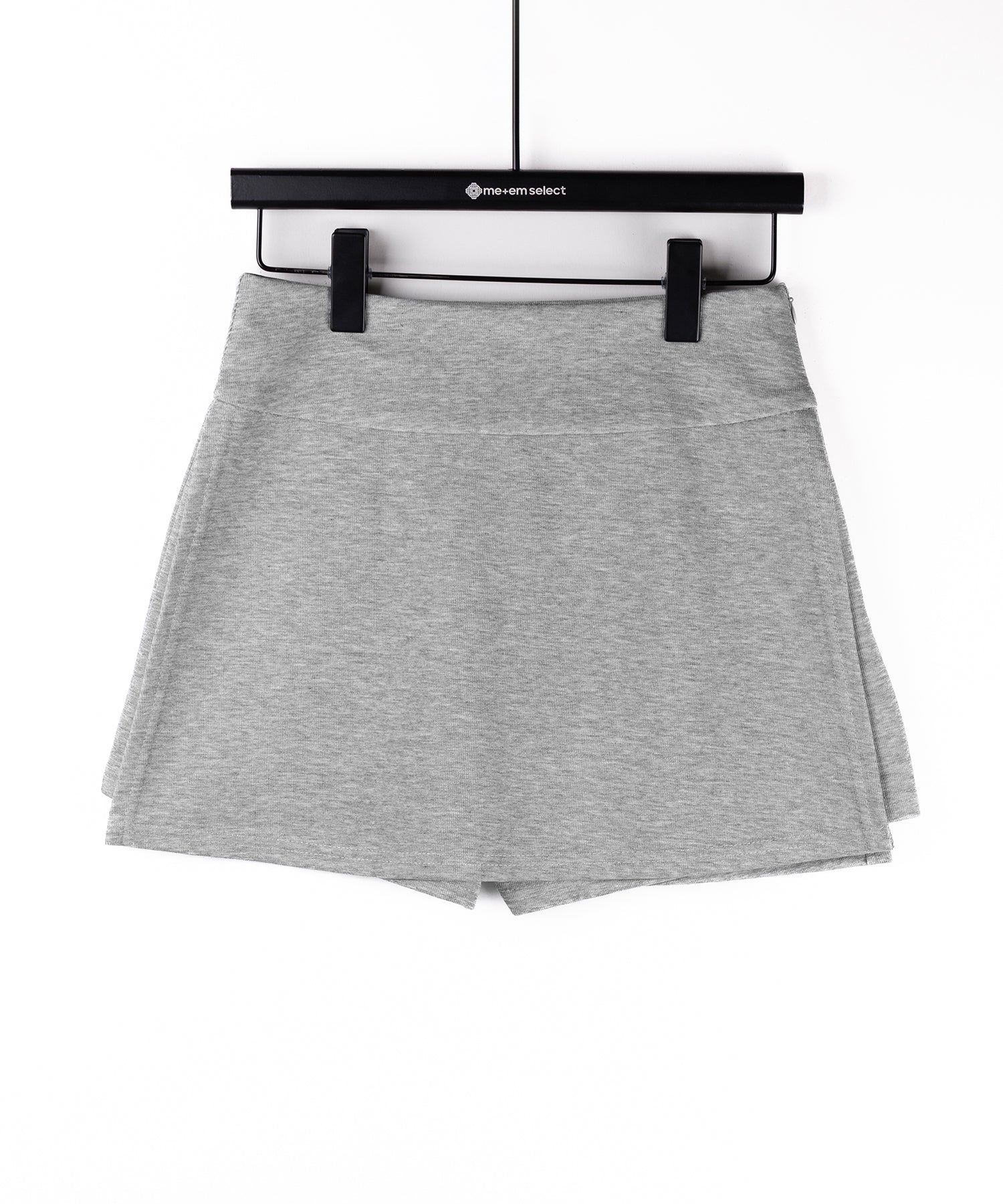 【 2color / 3size 】サイドスリットレイヤードスウェットミニスカパン / side slit layered sweat mini skirt pants