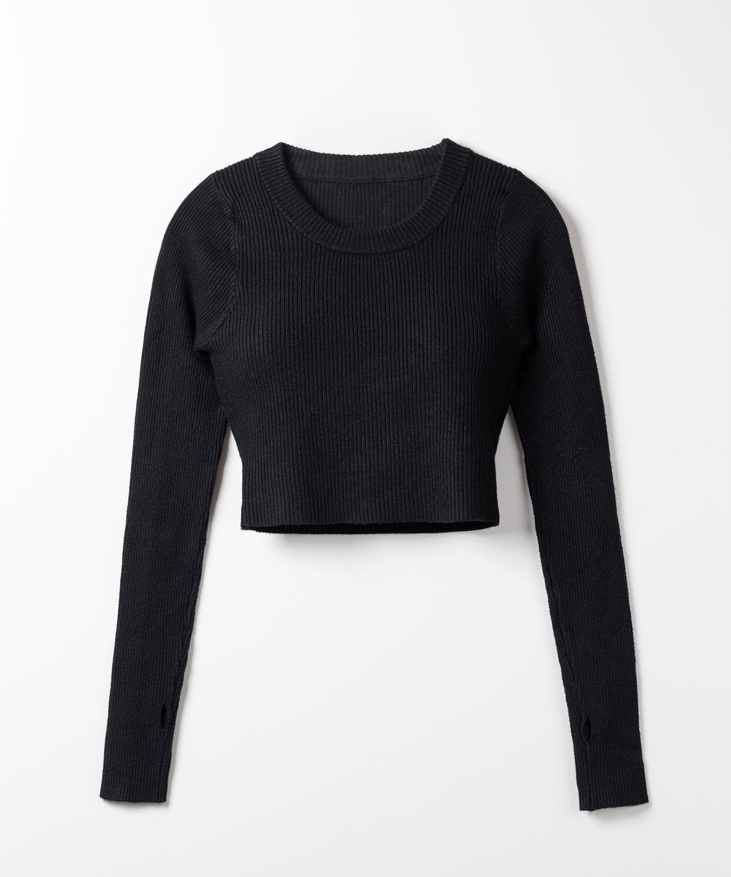 BASIC ショートリブニットトップス / BASIC SHORT LIB KNIT TOPS