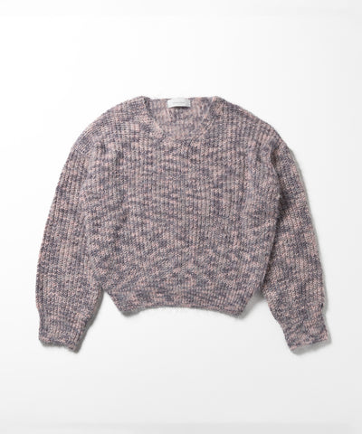 フラッフィーメランジルーズシャギーニット【韓国製】