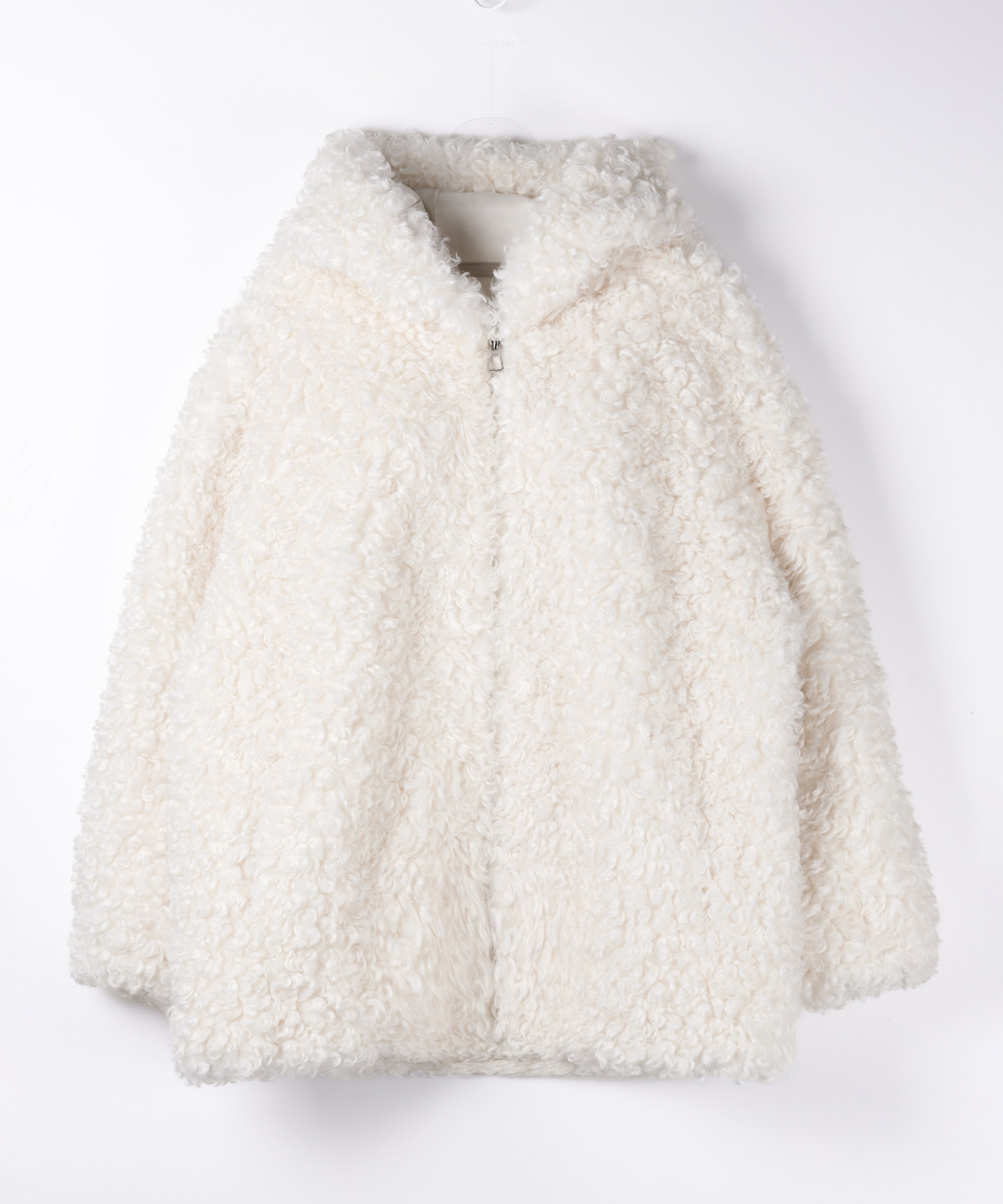 【 限定先行販売 】プードルボアミドルフーディコート / poodle boa middle hoodie coat