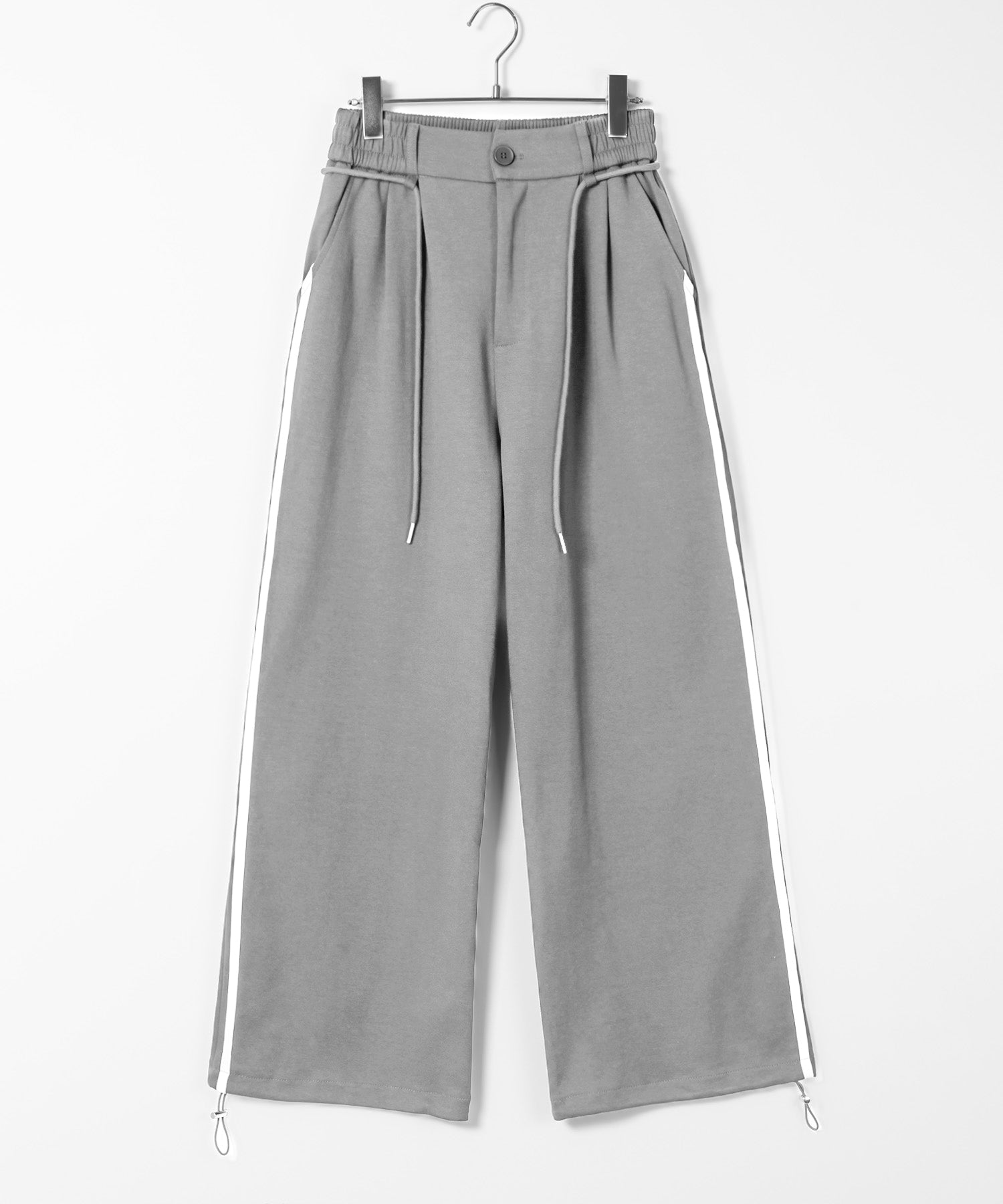 2WAYウエストコードサイドライントラックワイドパンツ