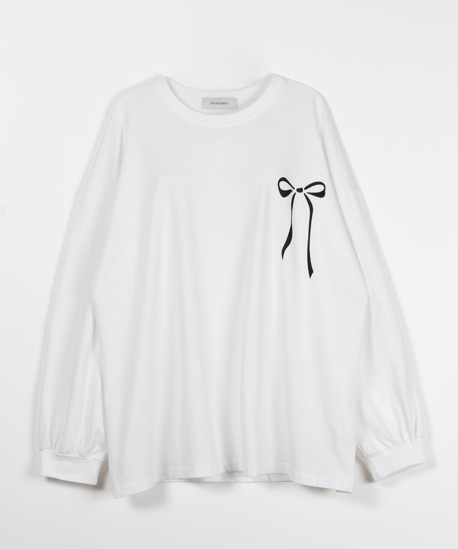 【 3color 】リボンプリントバレエコアビッグTシャツ / ribbon print ballet core big Tee