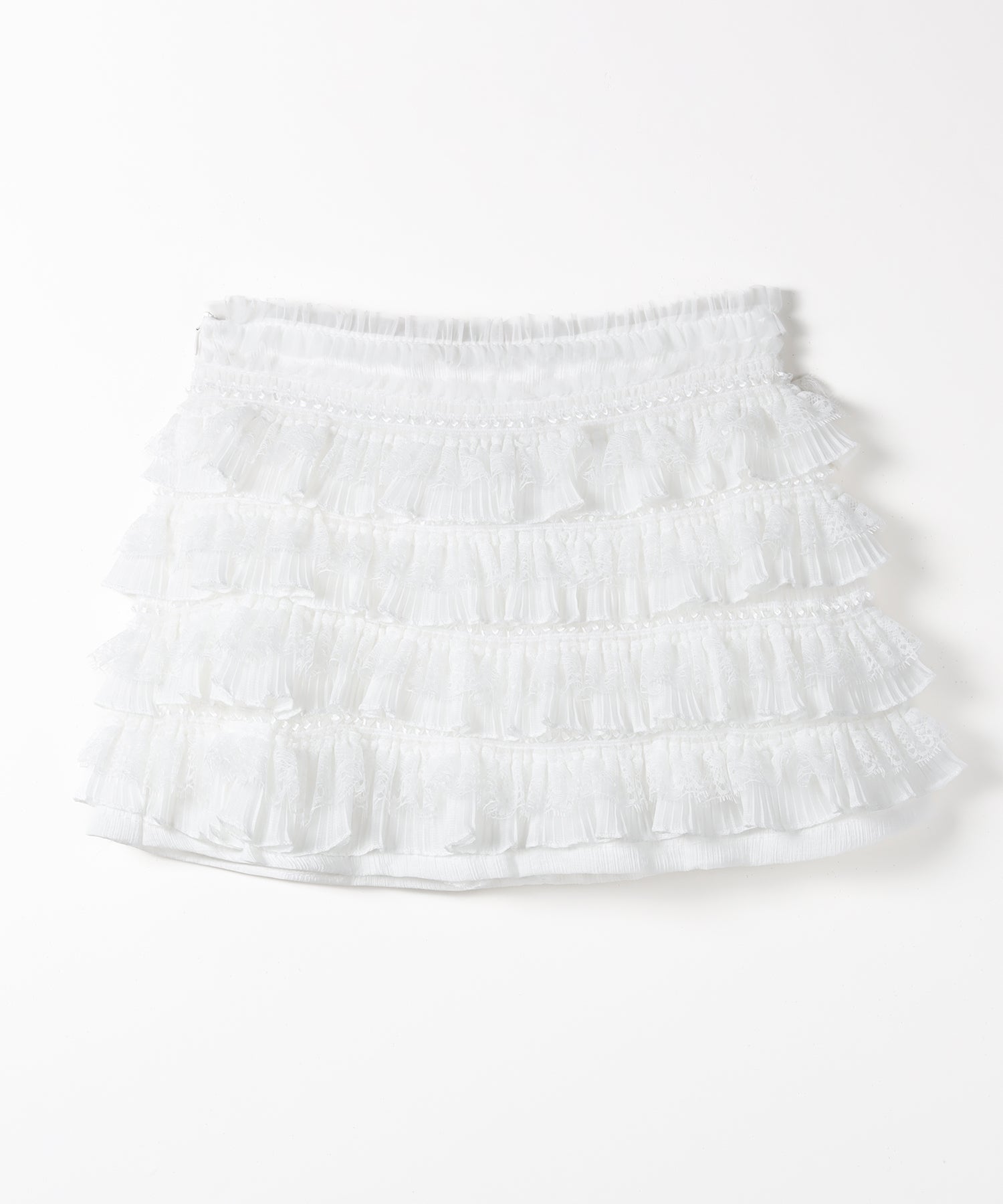 【 インパン裏地付 】フリルレースミニスカート / frill lace mini skirt