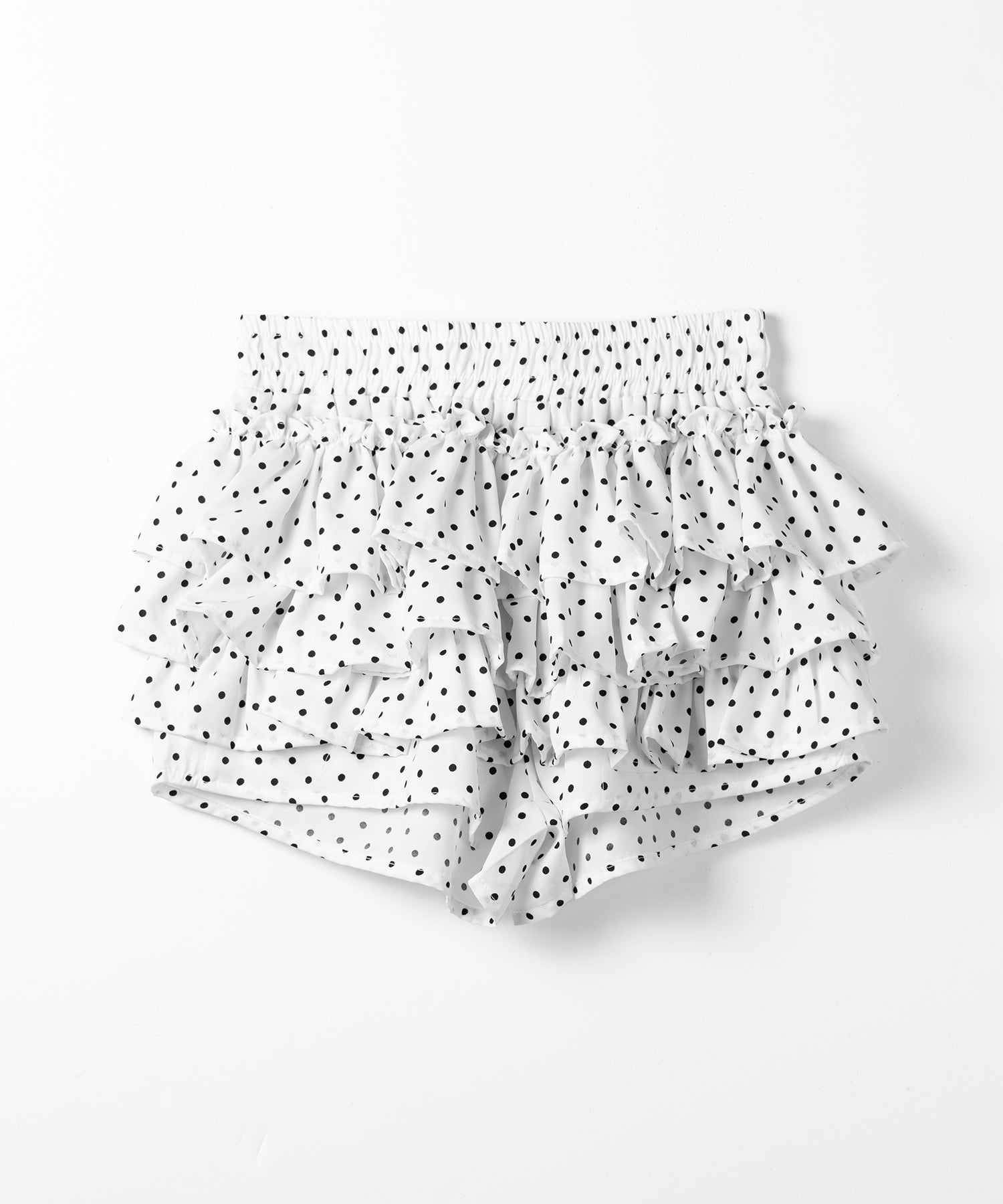 ティアードフリルドットショートパンツ / tiered frill dot short pants