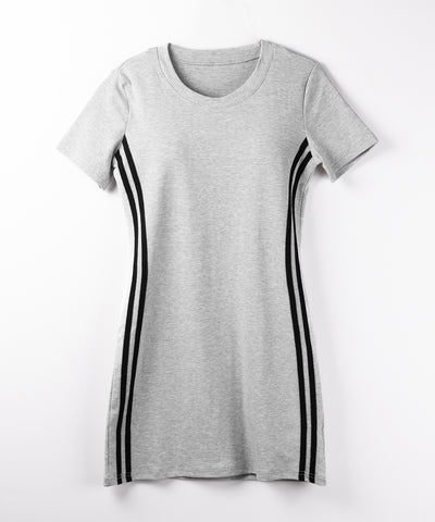 半袖サイドラインタイトミニワンピース / short sleeve side line tight mini onepiece